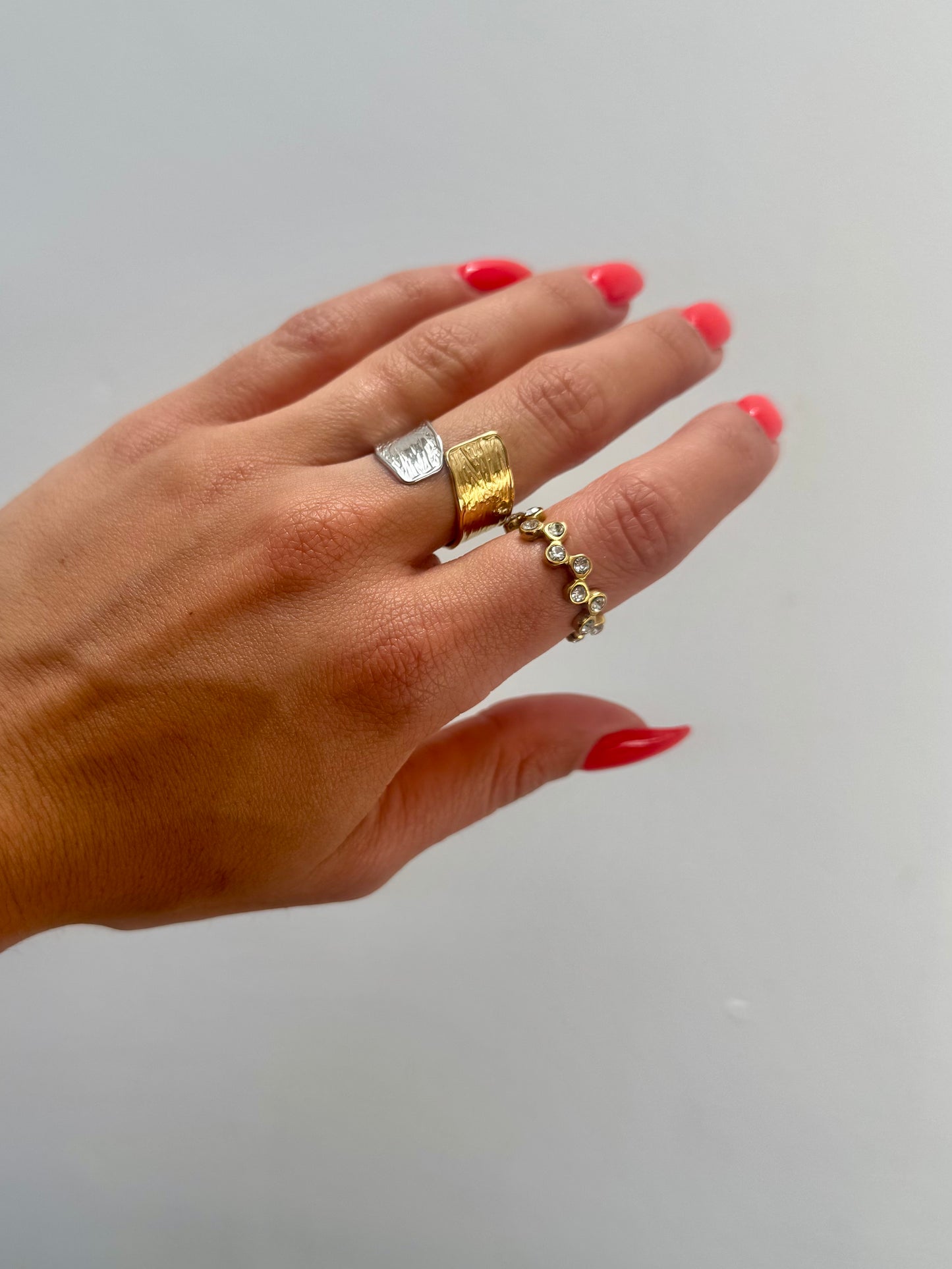 Two Tone Statement Ring