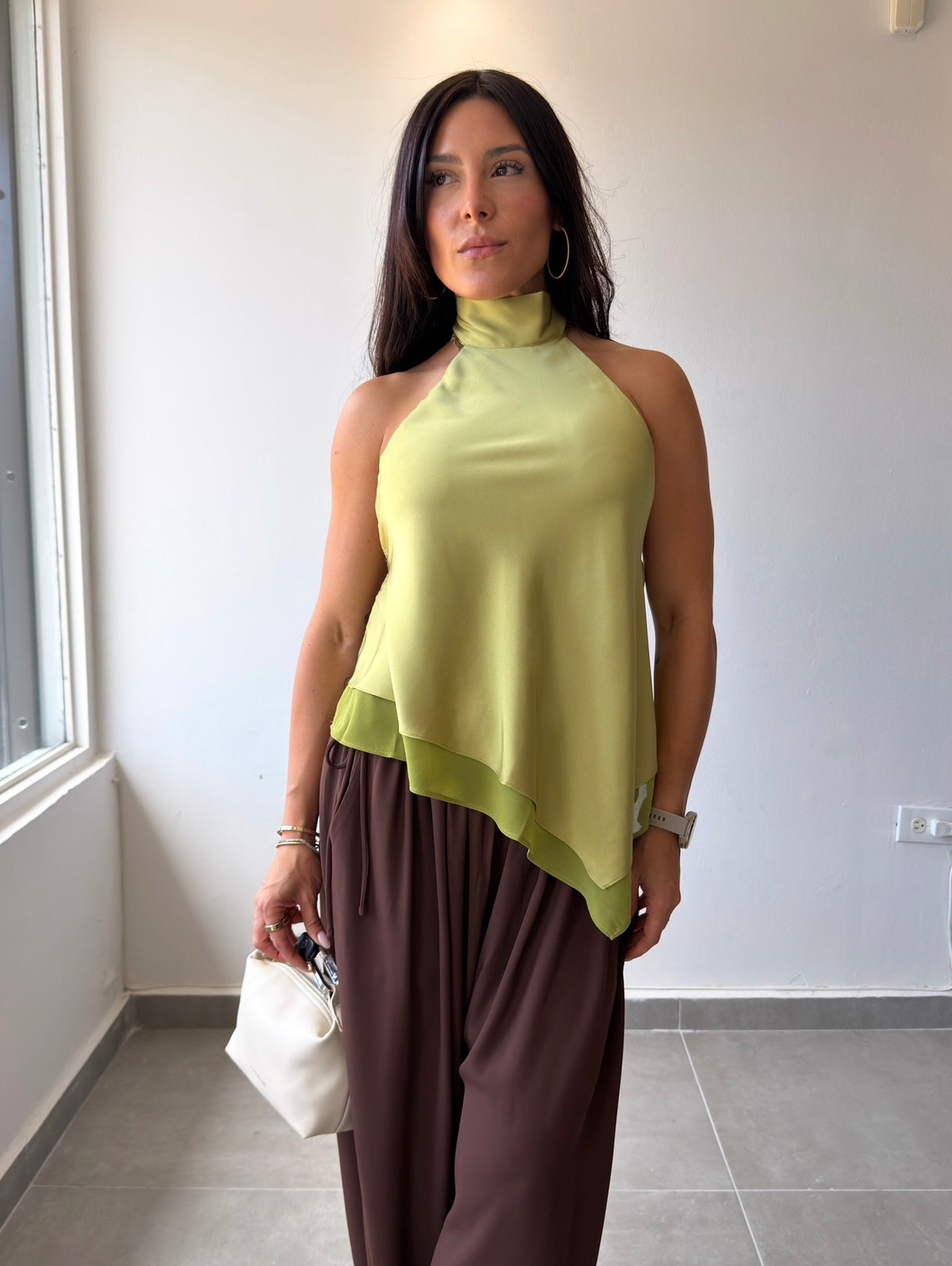 Green Halter Top