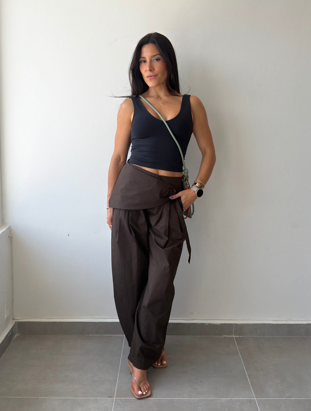 Sarong Barrel Pant (Espresso)