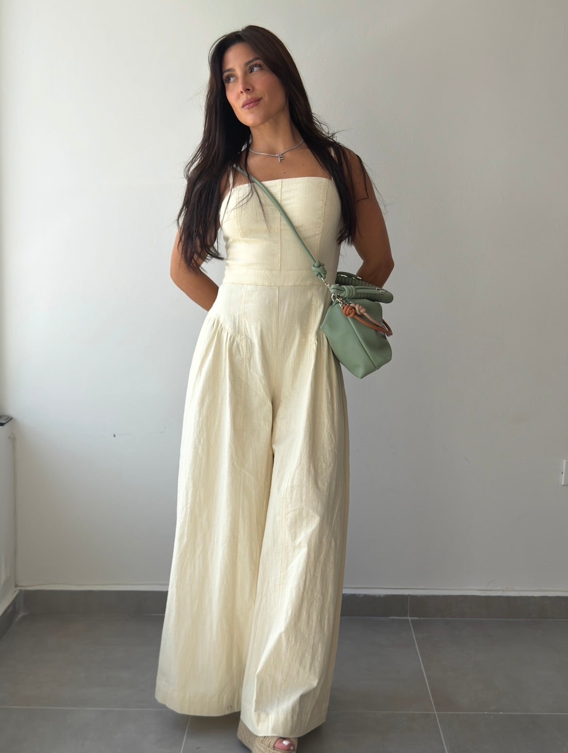 Linen Wide Leg Jumpsuit (RESTOCK)