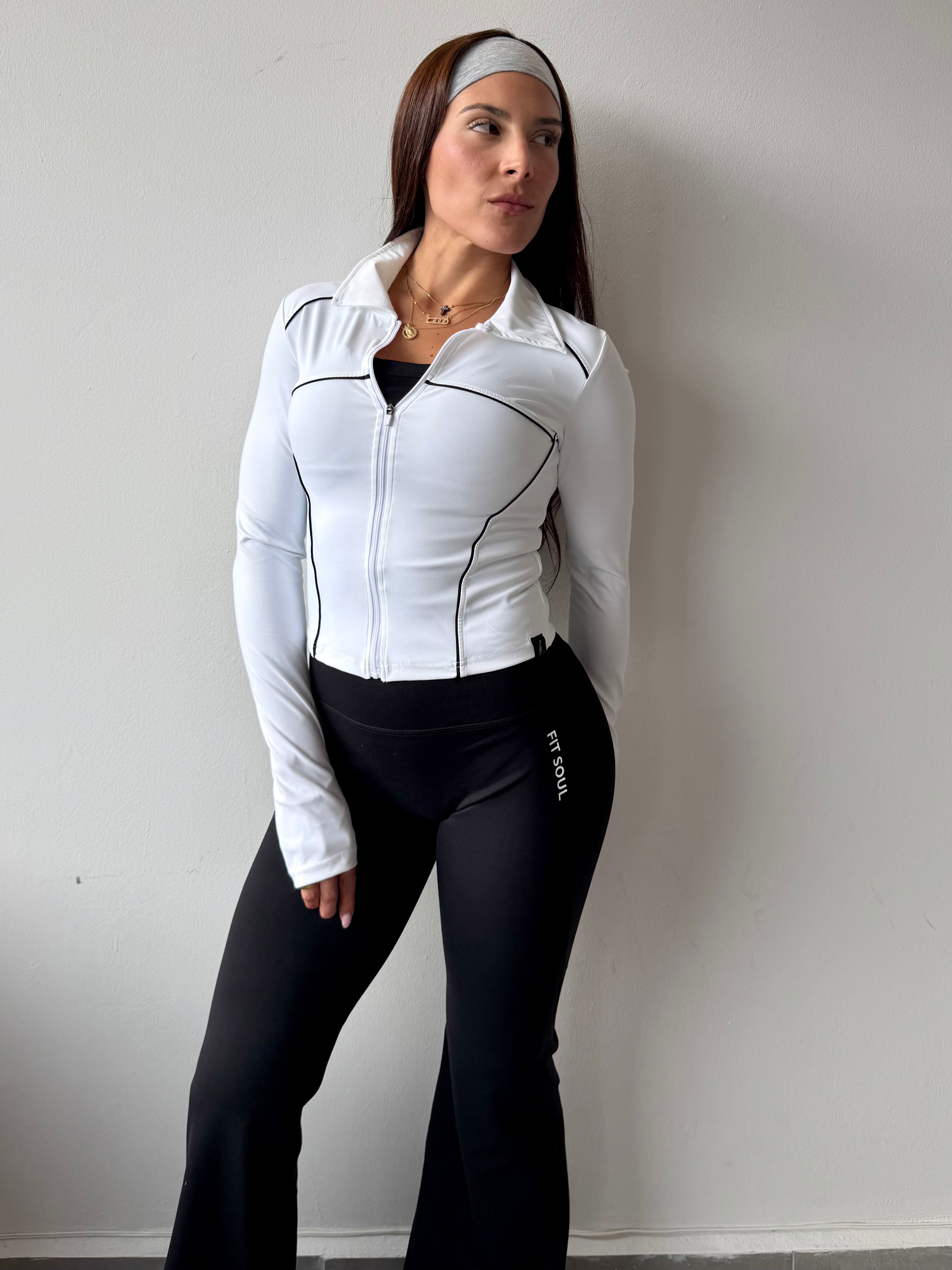 White Contrast Jacket