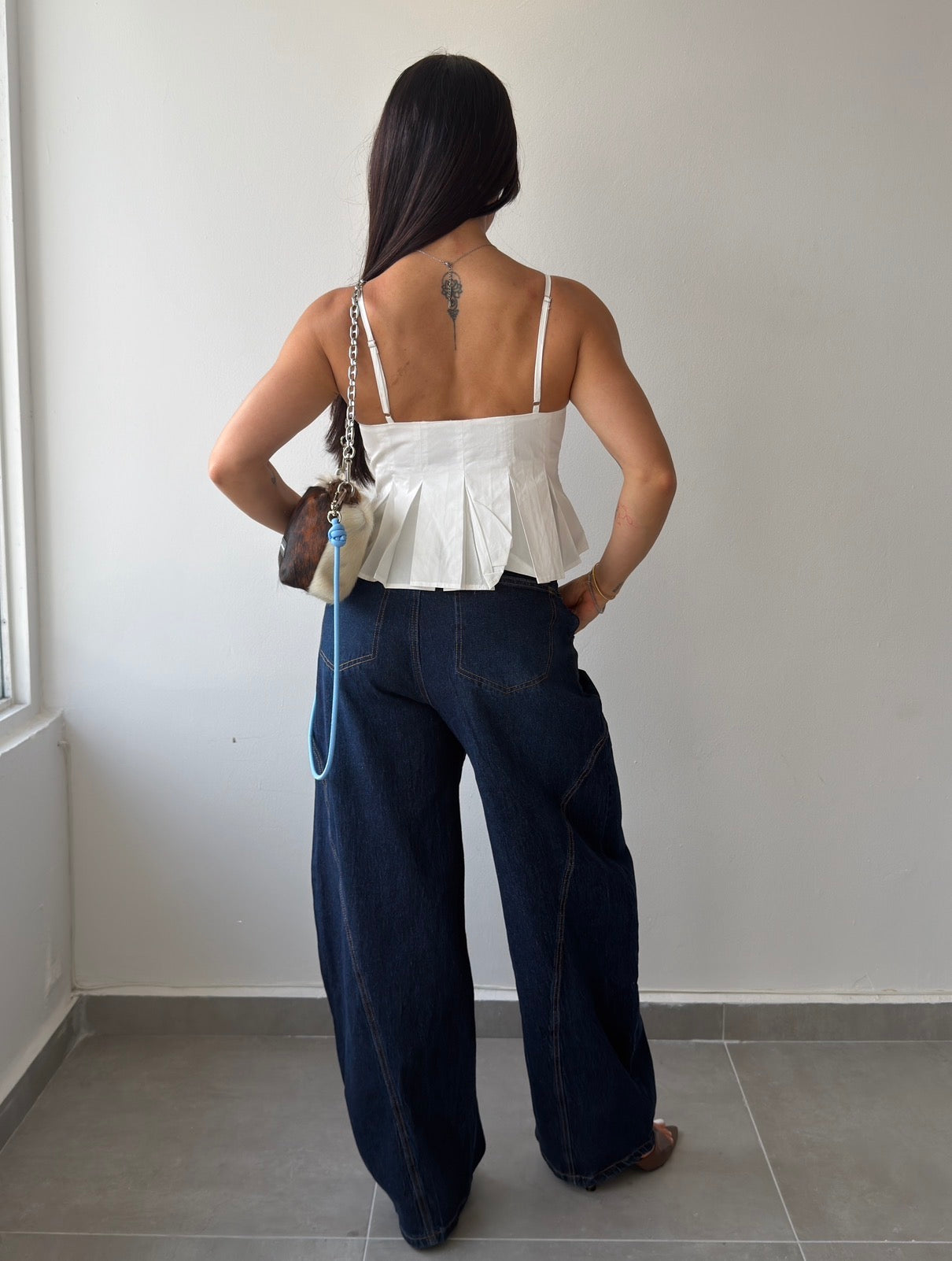 Dark Denim Barrel Jeans