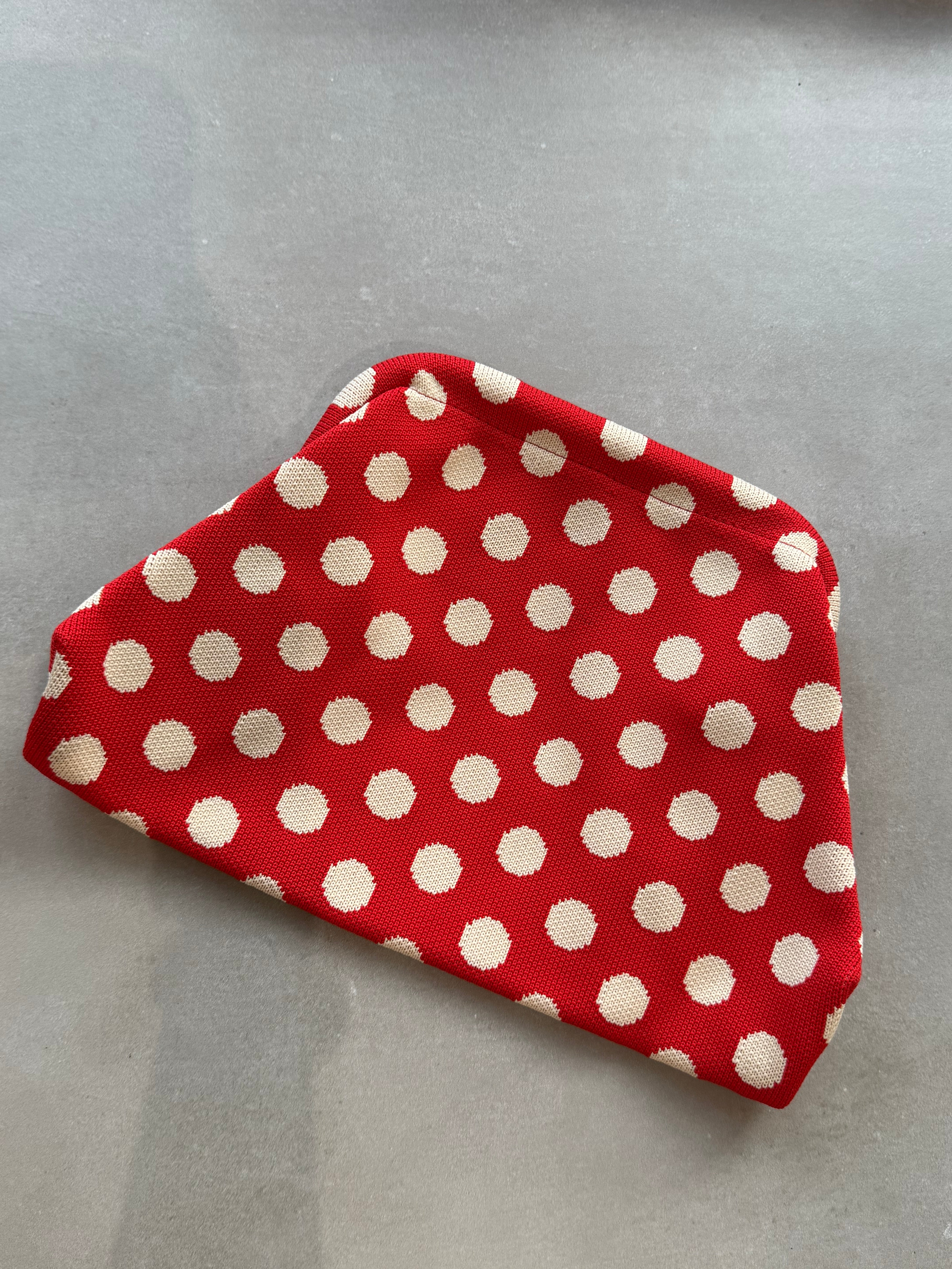Beach Pouch (Red Polka)