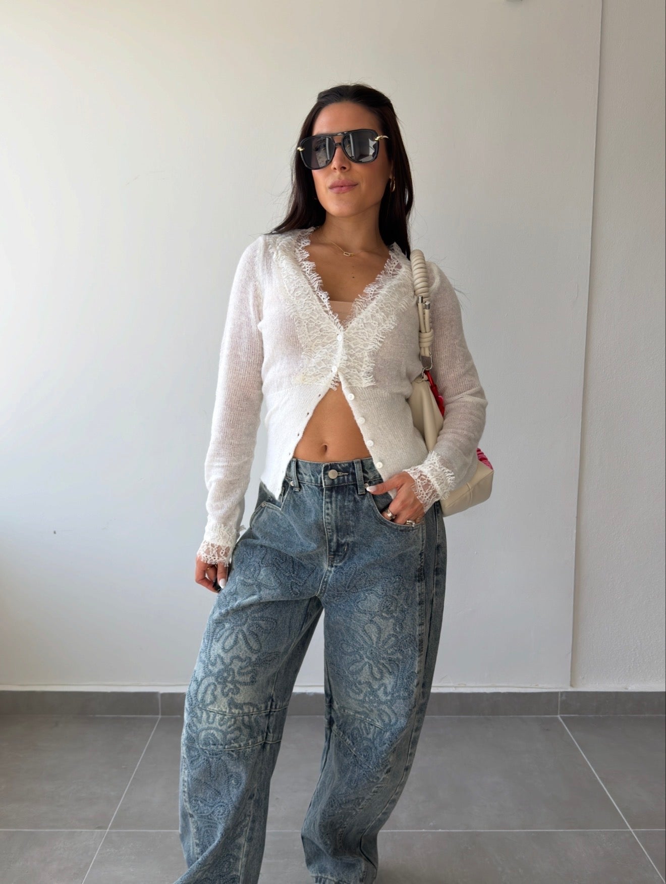 Lace Detail Cardigan