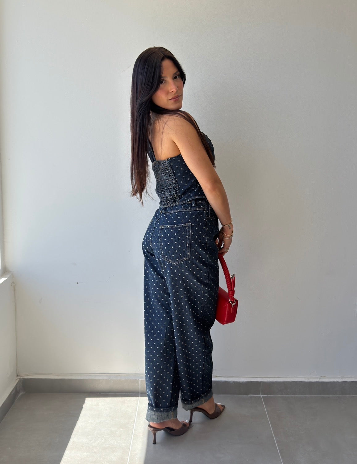 Polka Denim Set