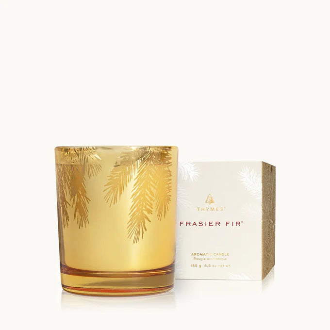 Frasier Fir Gilded Gold Poured Candle - Pine Needle (6.5oz)