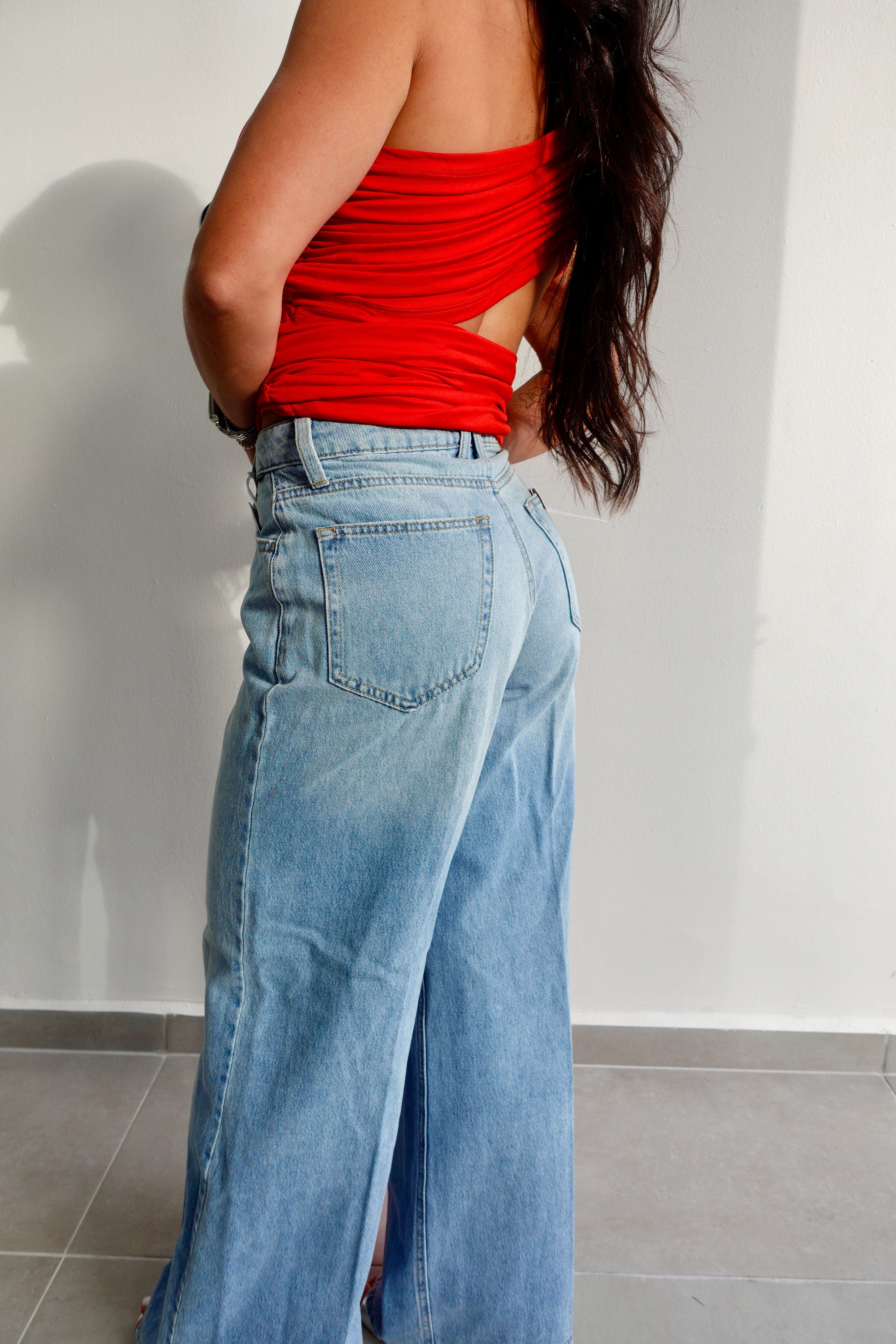 High Waist Wide Leg Jean