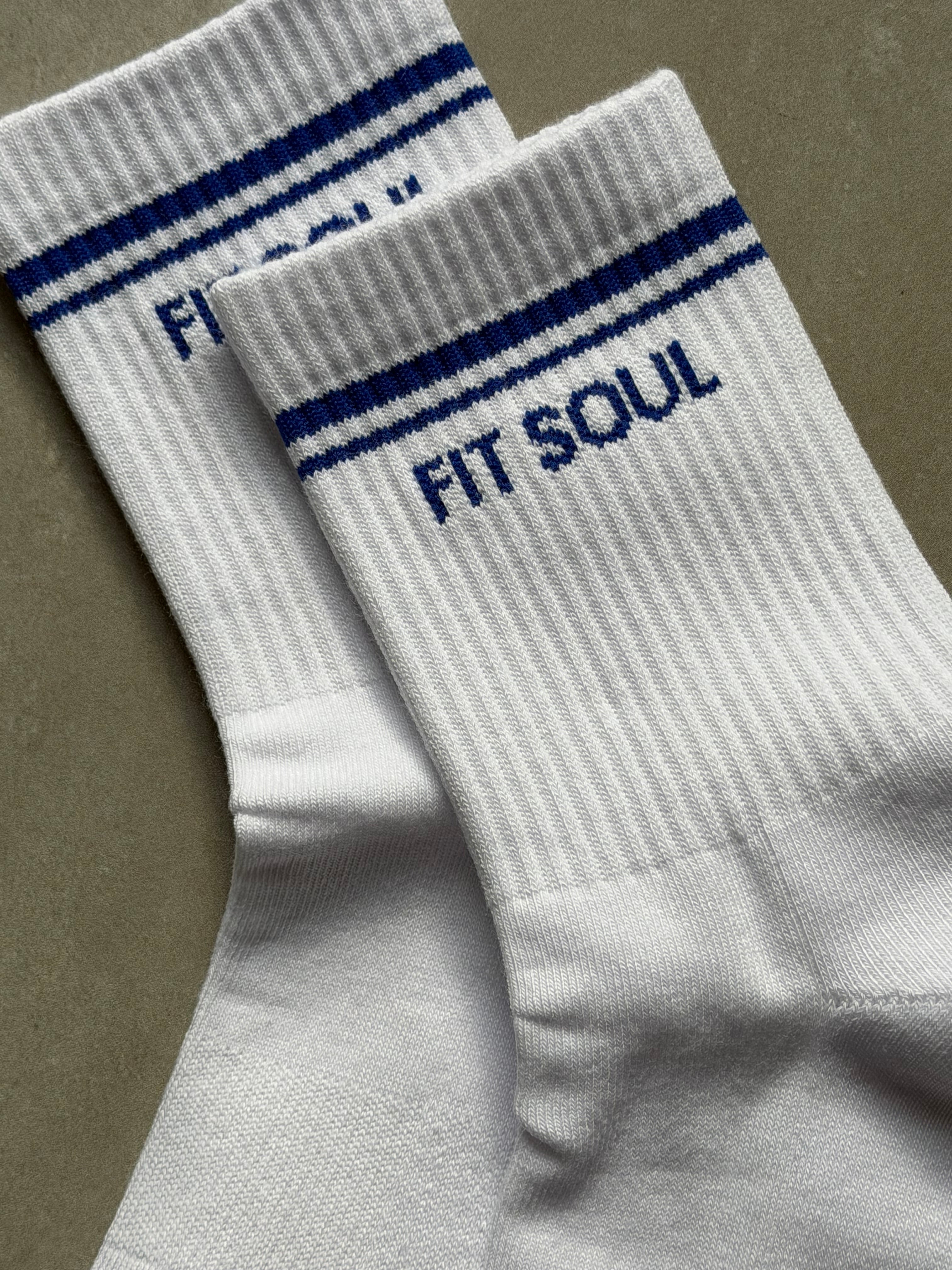 Half Crew Socks (Blue)