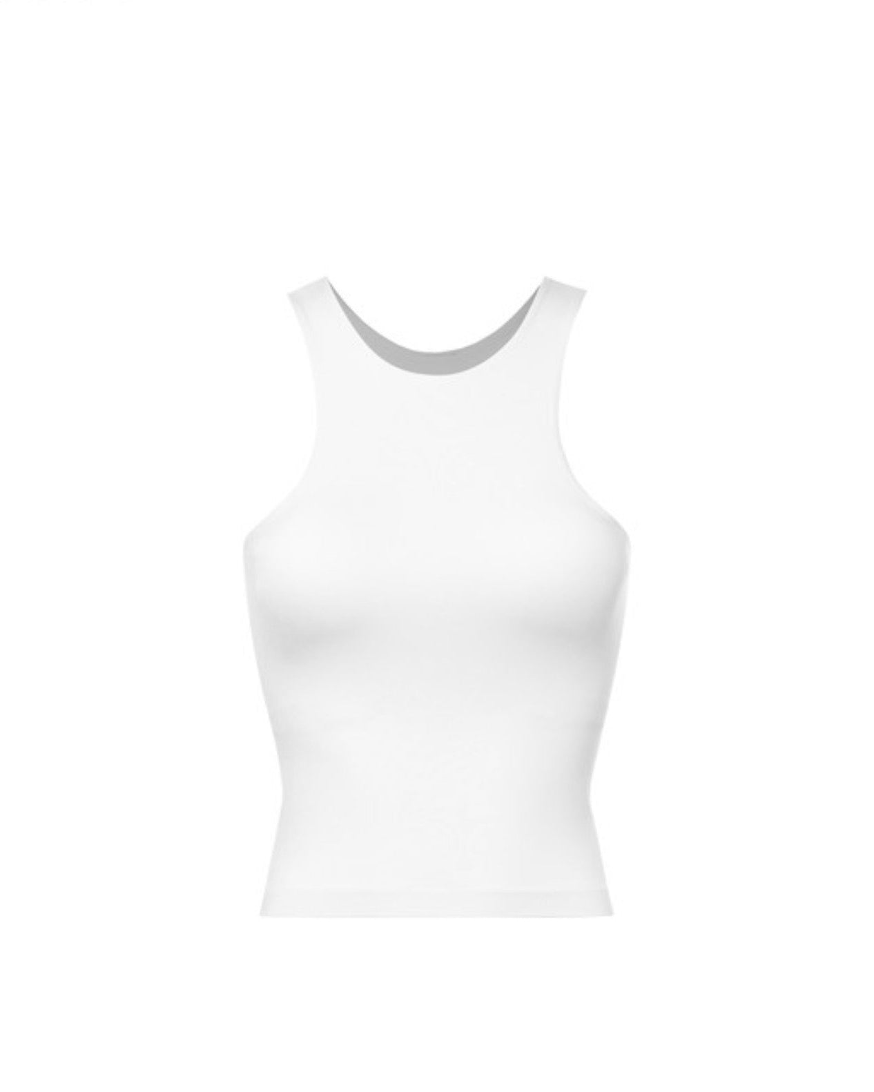 White High Neck Basic
