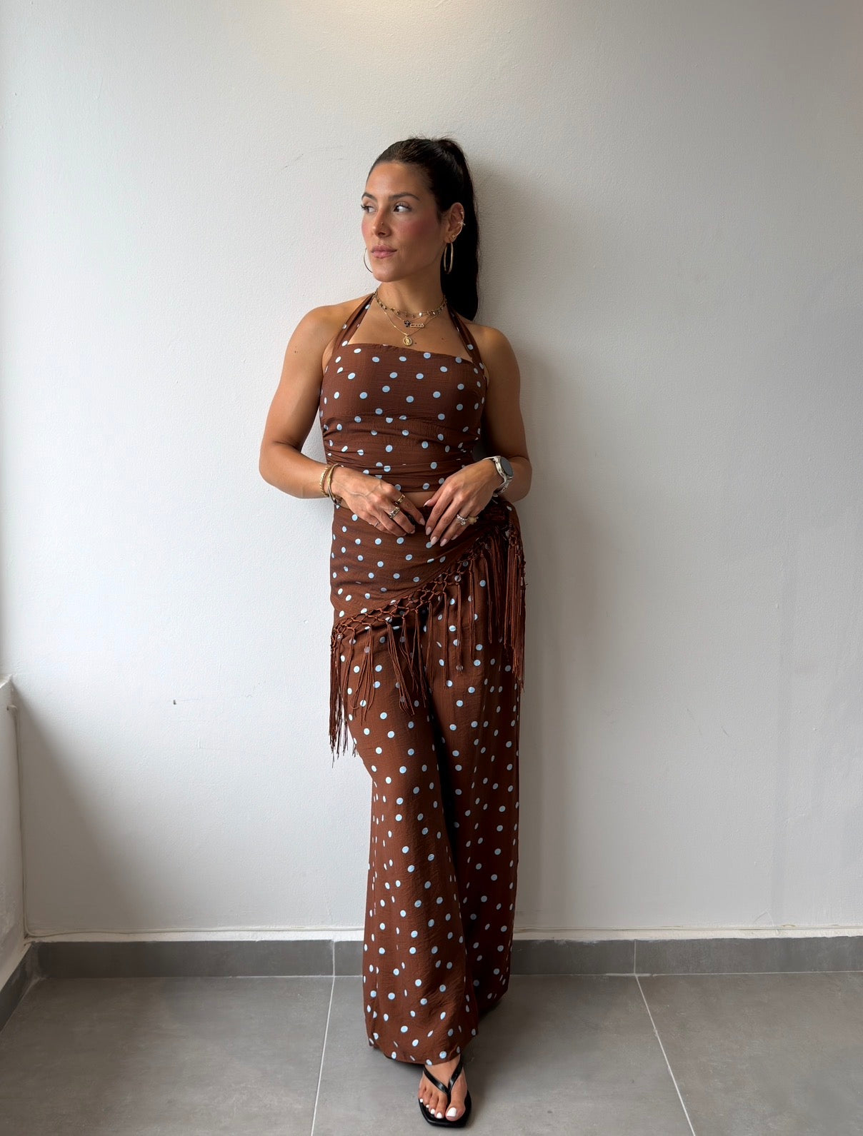 Brown Polka 3 Piece Set (RESTOCK)
