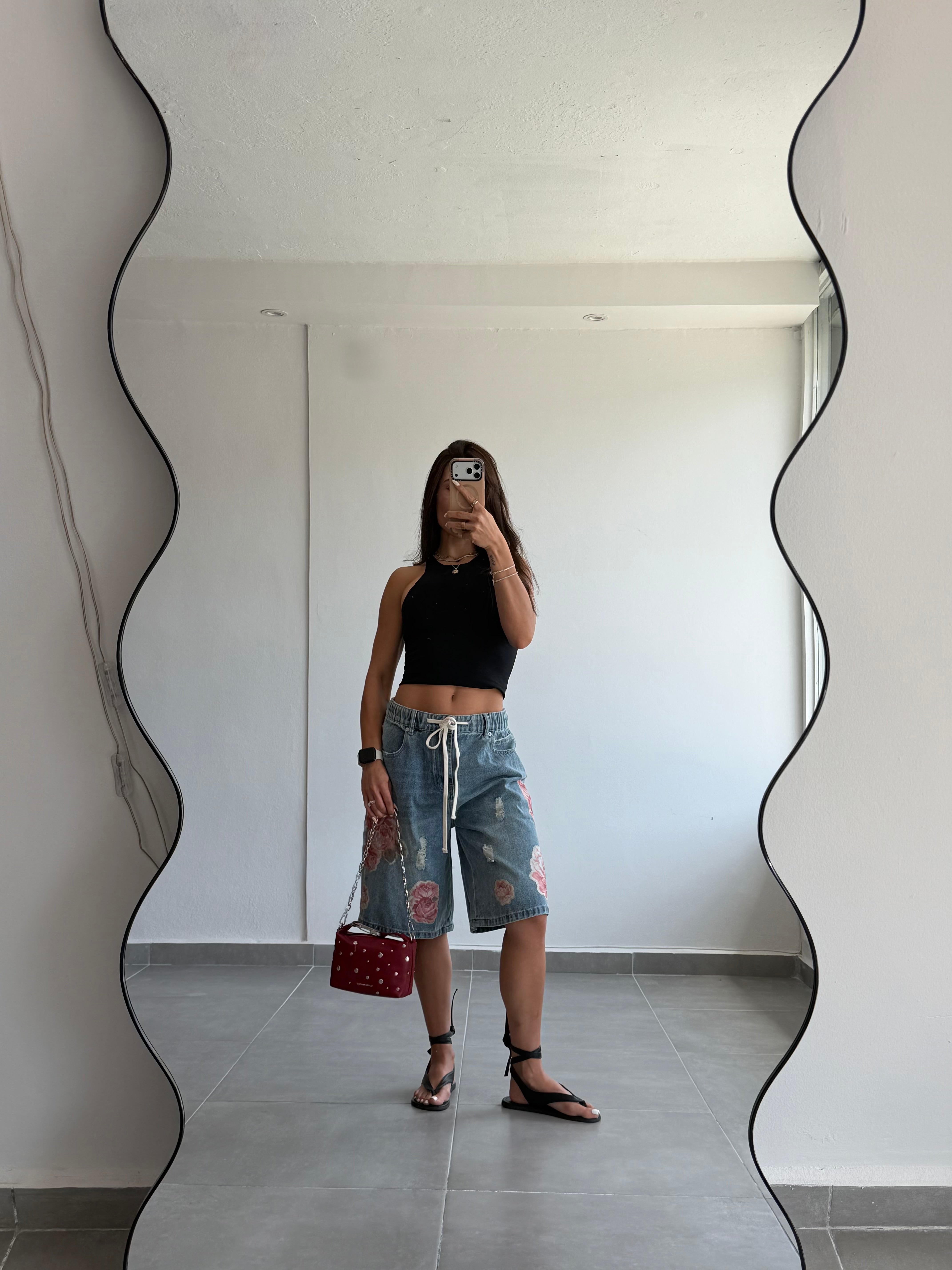 Floral Bermuda Jorts