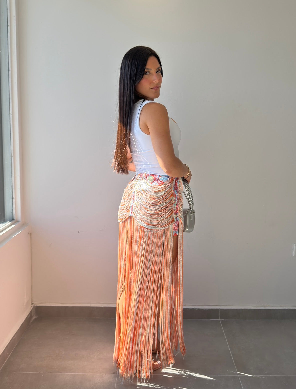 Fringes Maxi Skirt