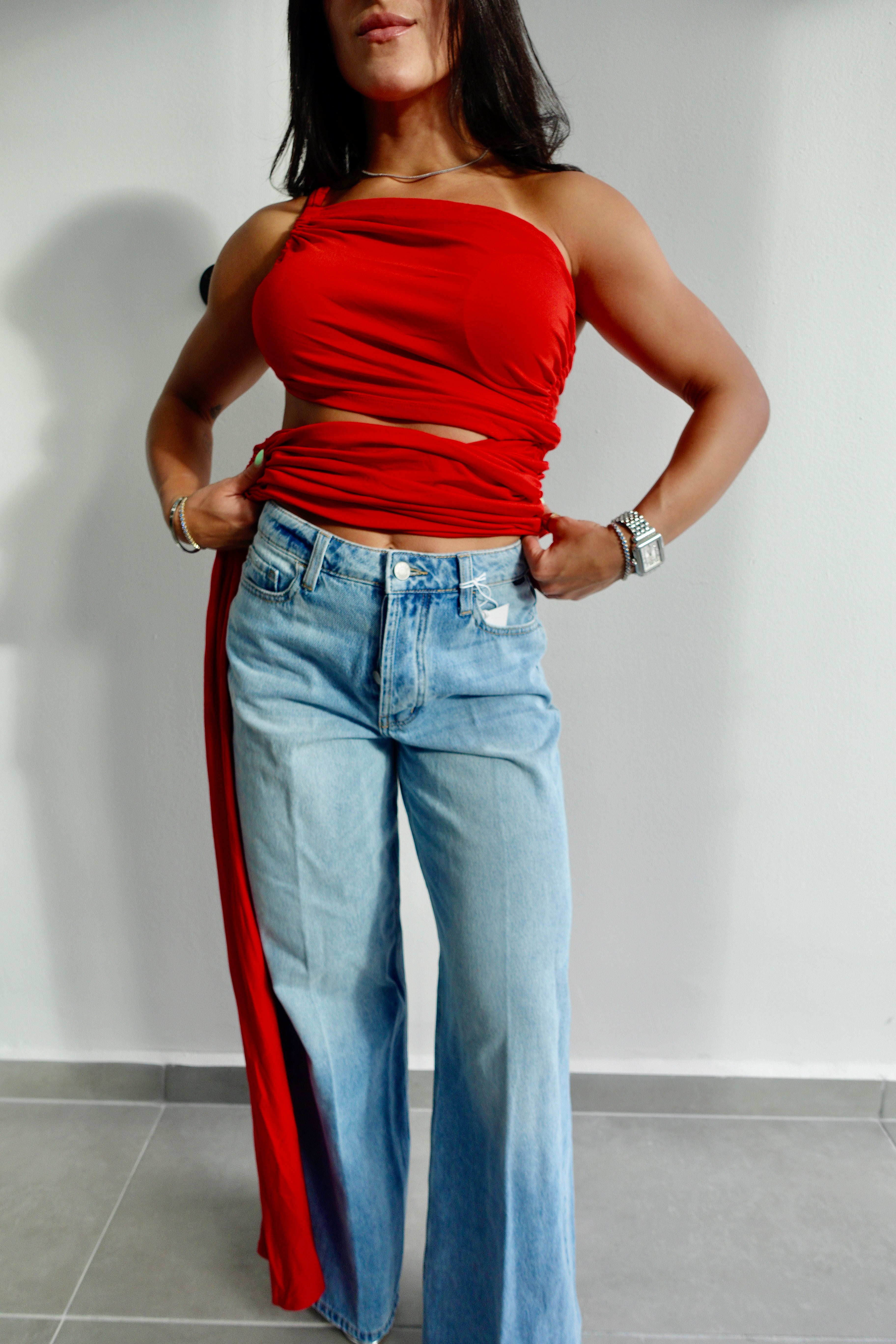High Waist Wide Leg Jean