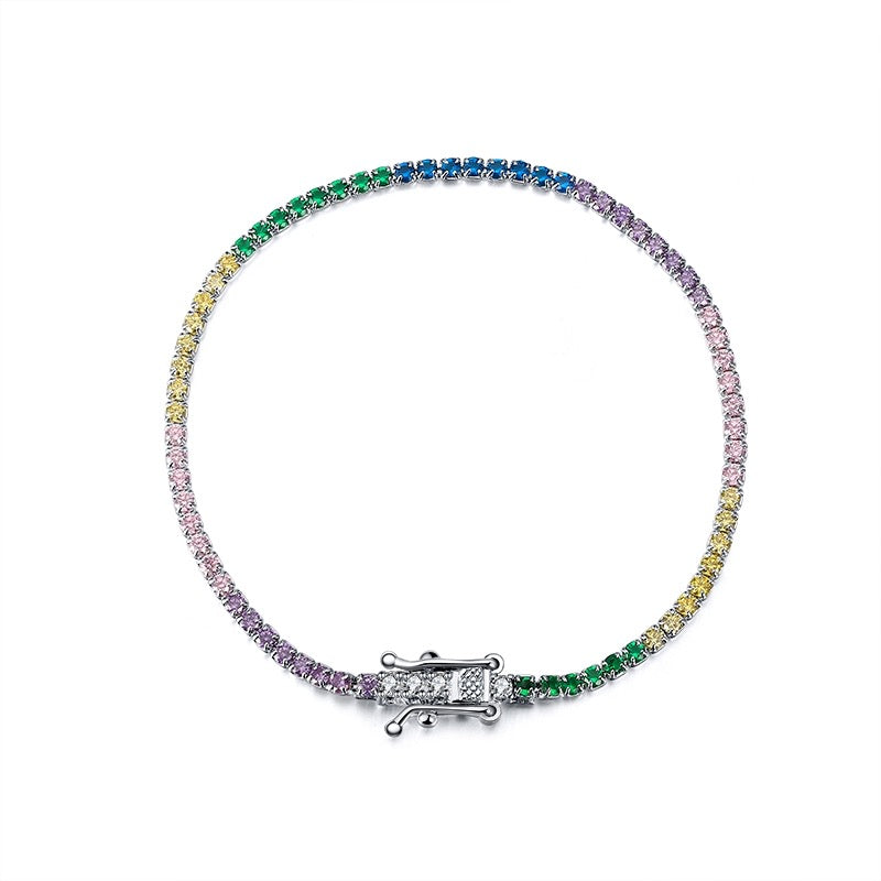 7in Multicolor Tennis Bracelet