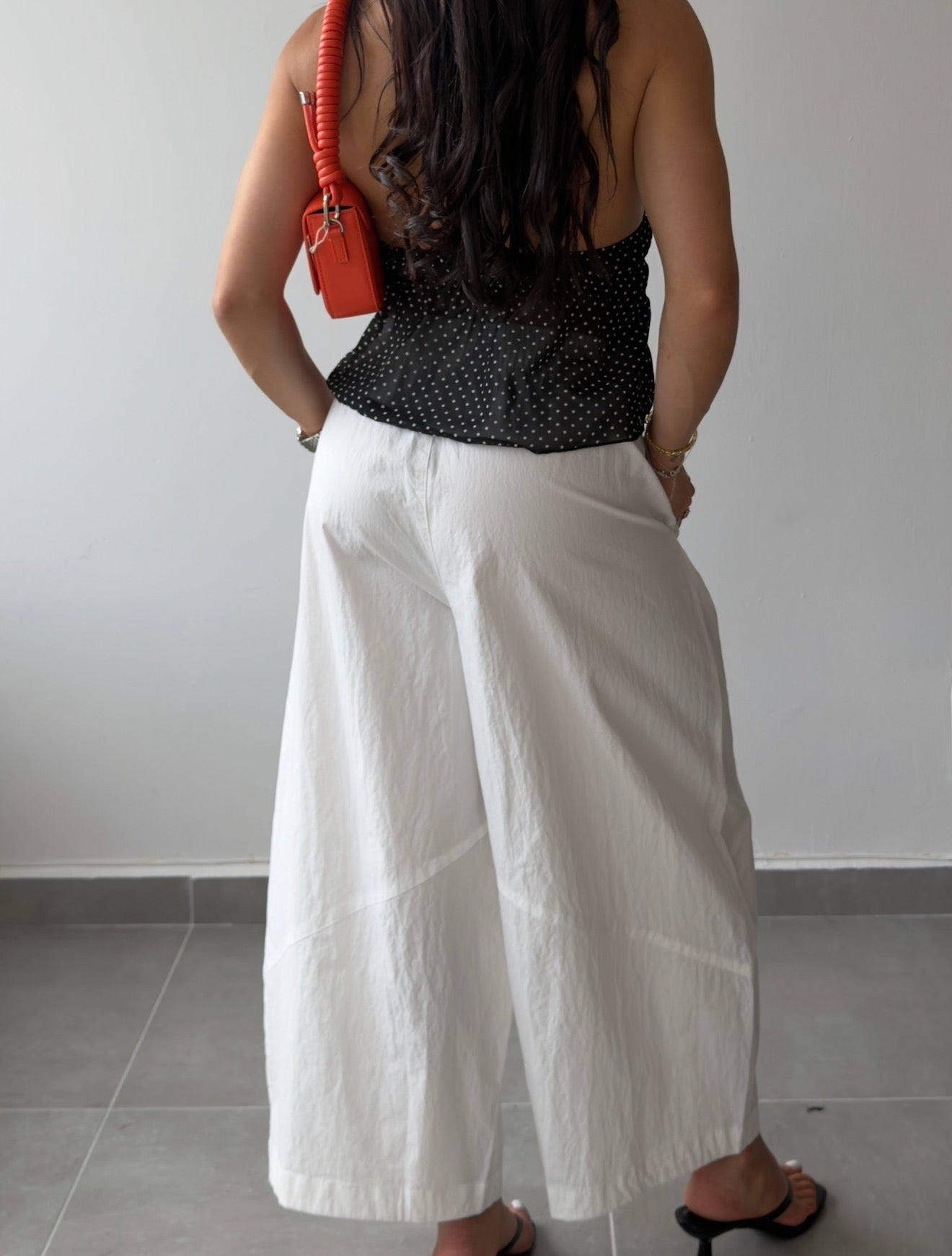 White Cropped Pants