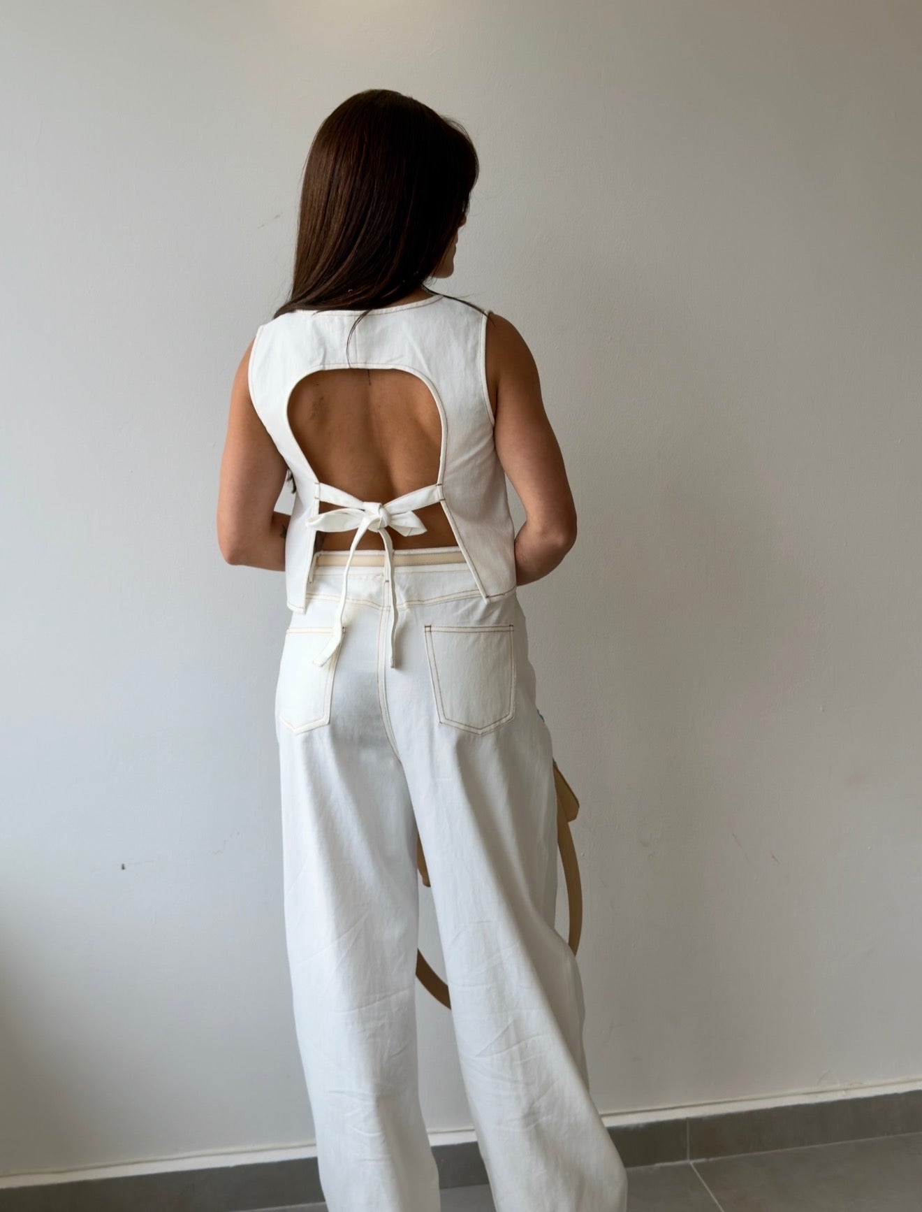 White Denim Set