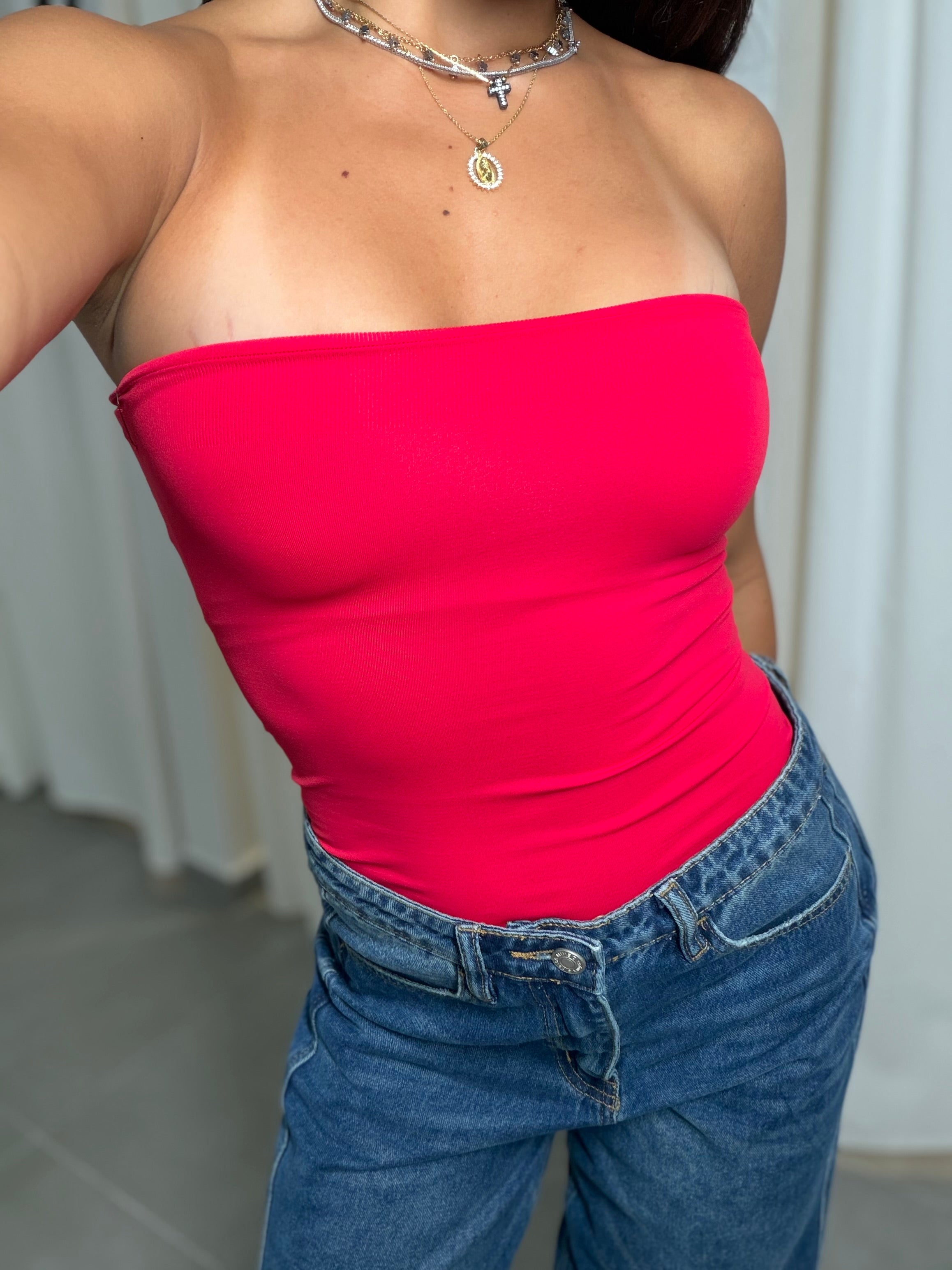 (Red) Basic Tube Top