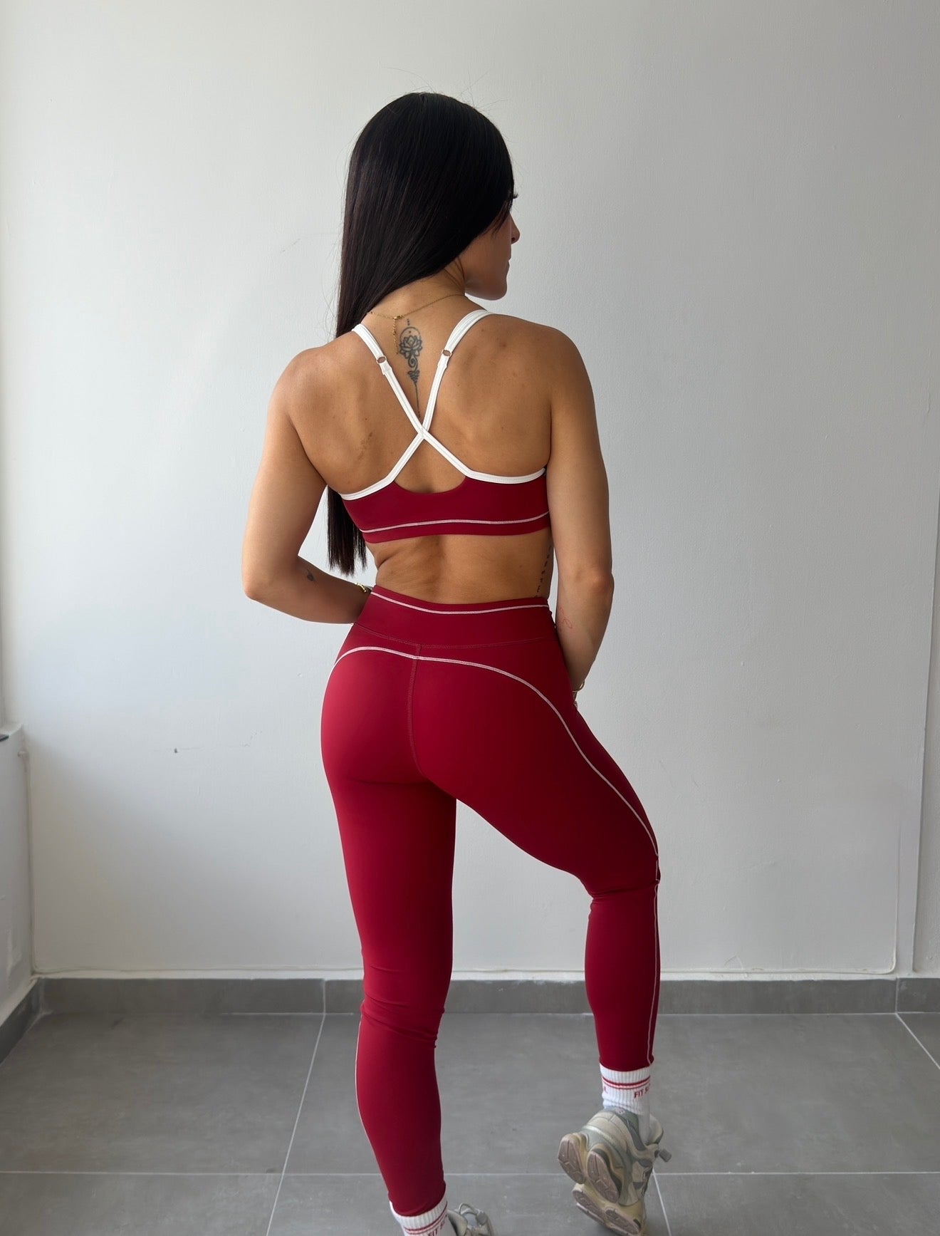 Cherry Contrast Legging Set
