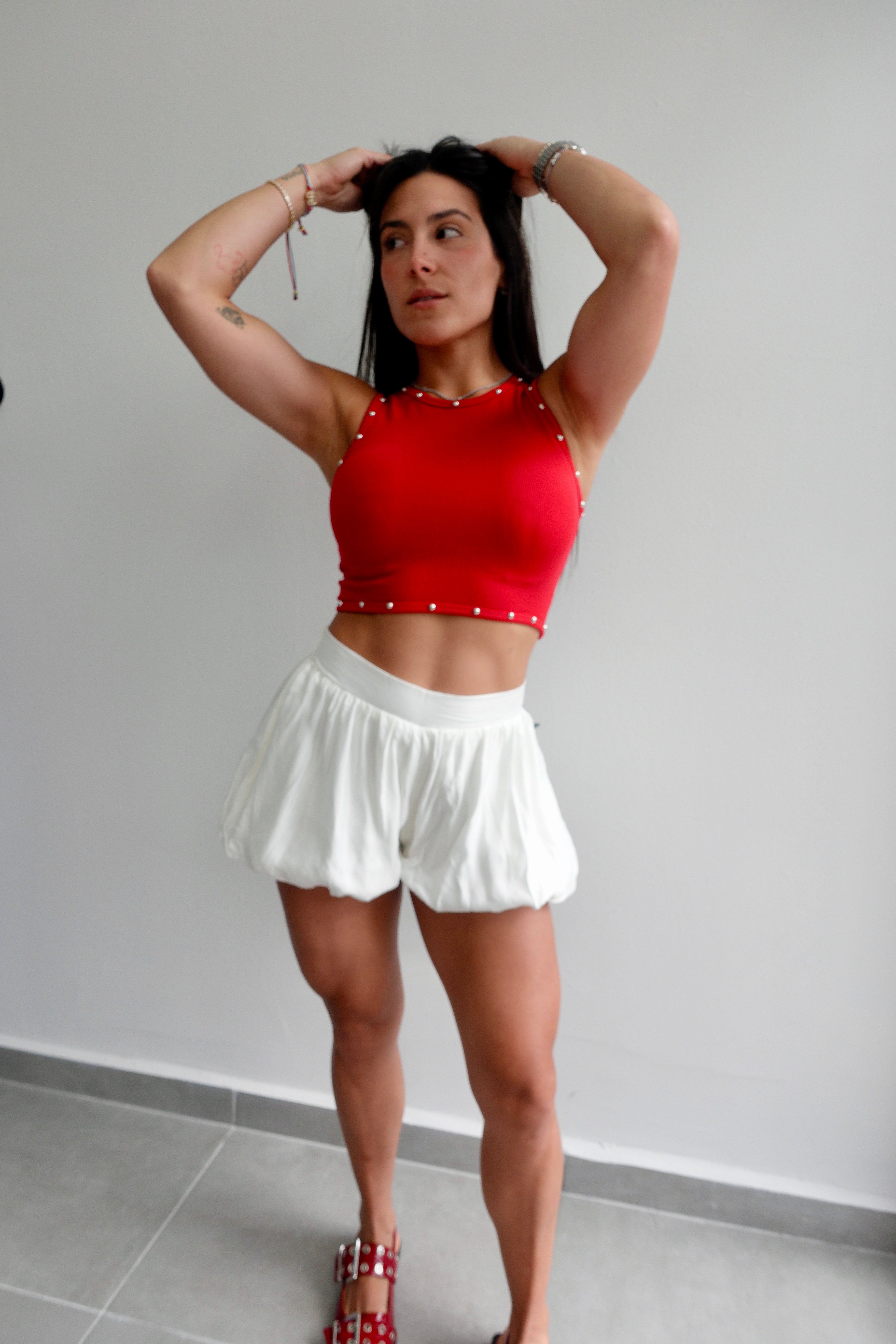 Balloon White Shorts