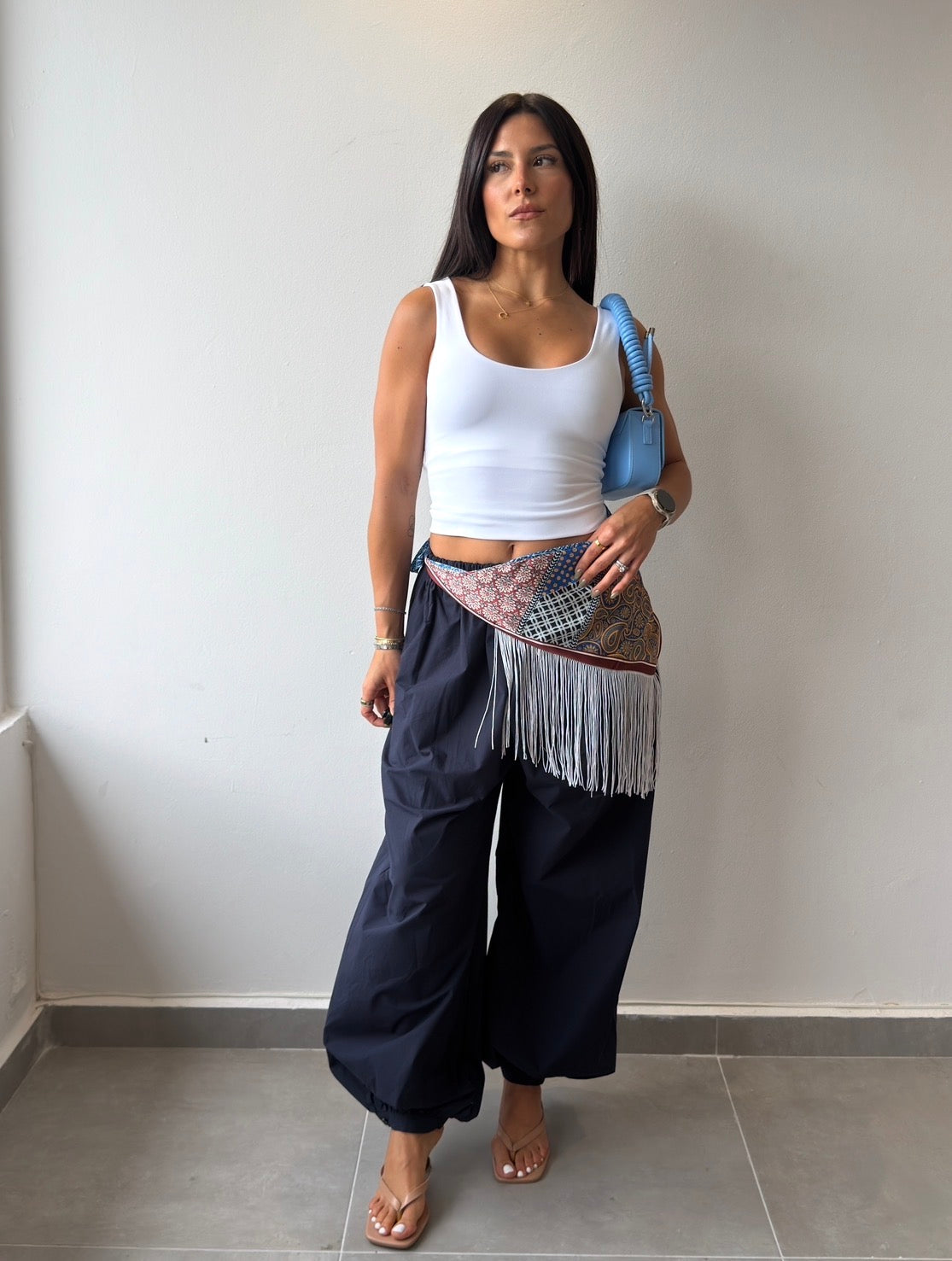 Multi Print Fringes Scarf