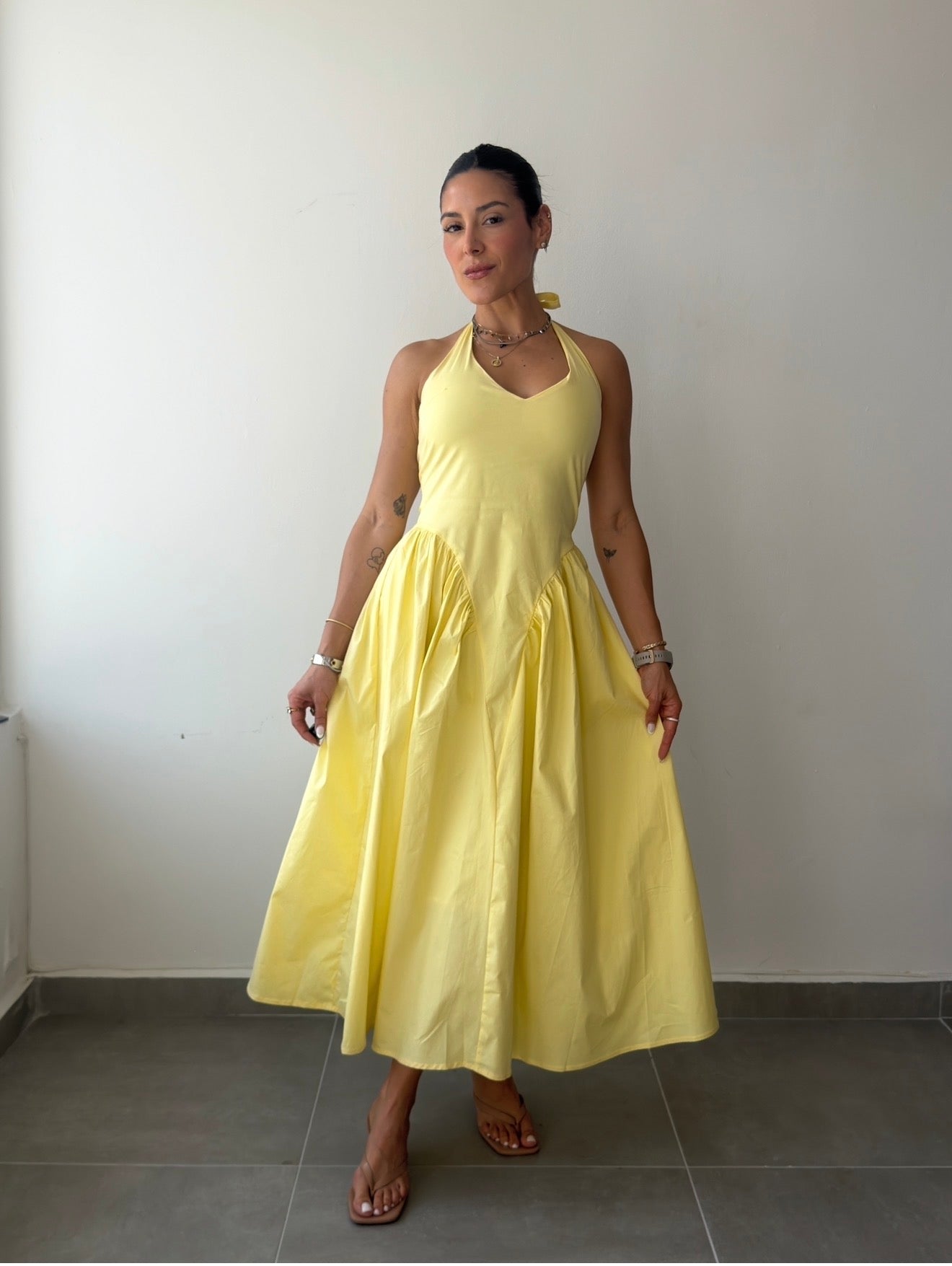 Yellow Midi Dress