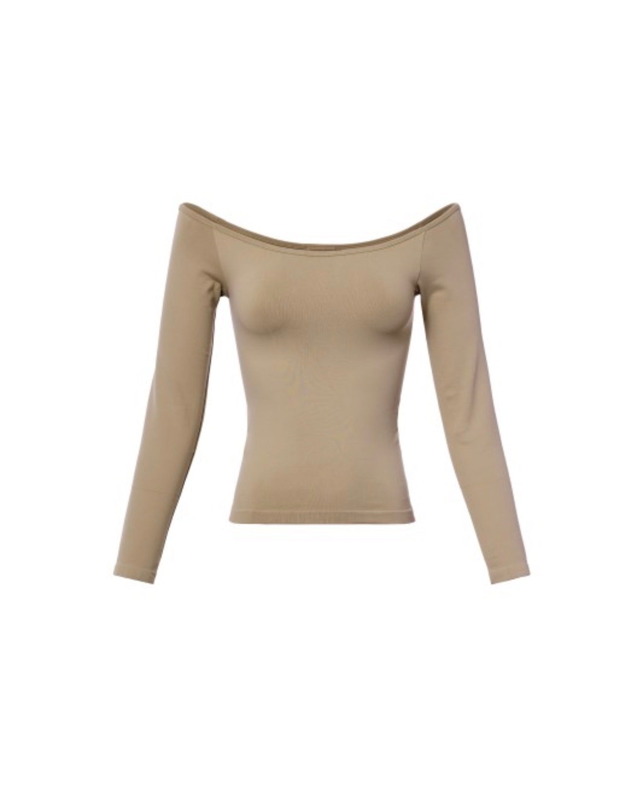 Cream Off Shoulder Basic