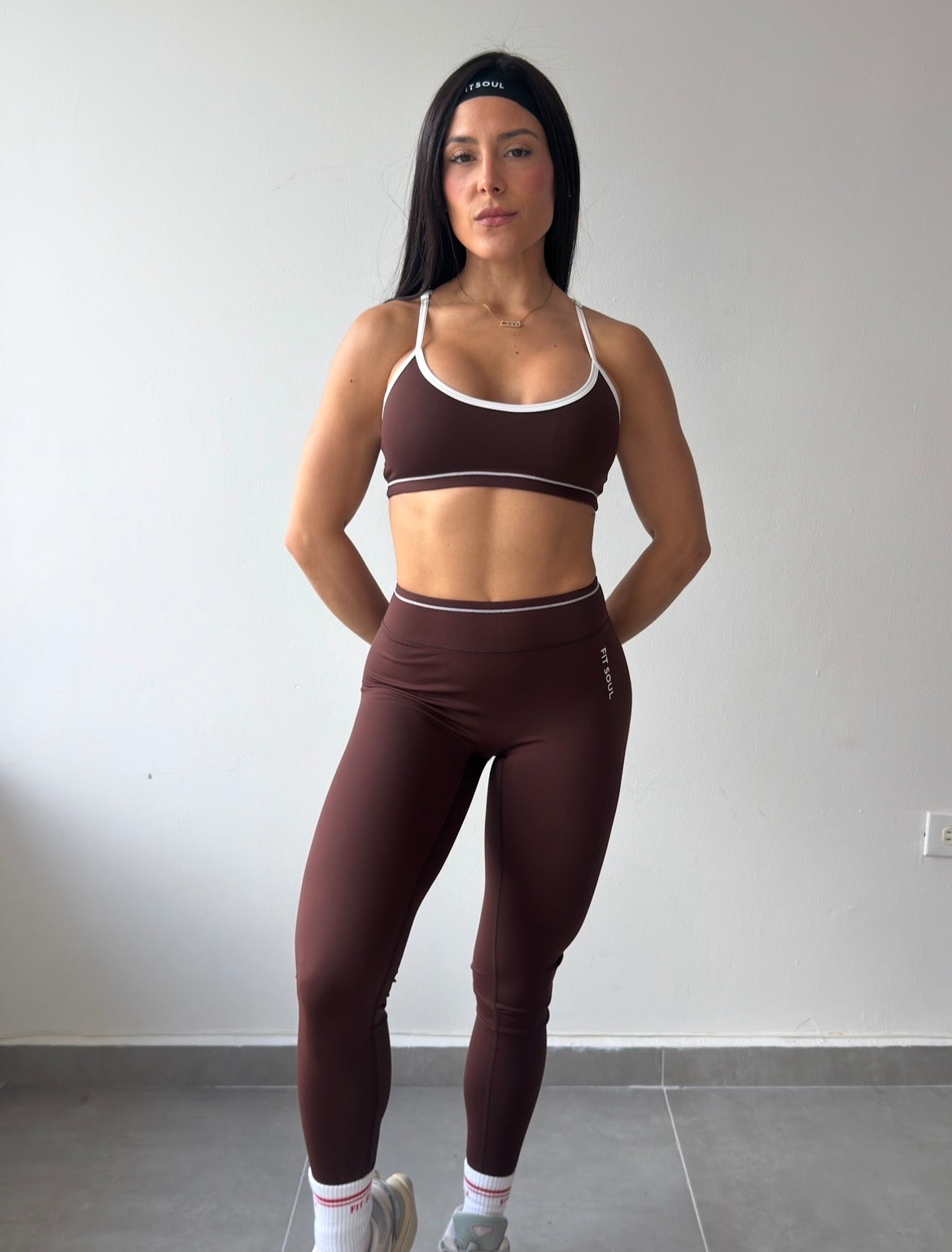 Espresso Contrast Legging Set
