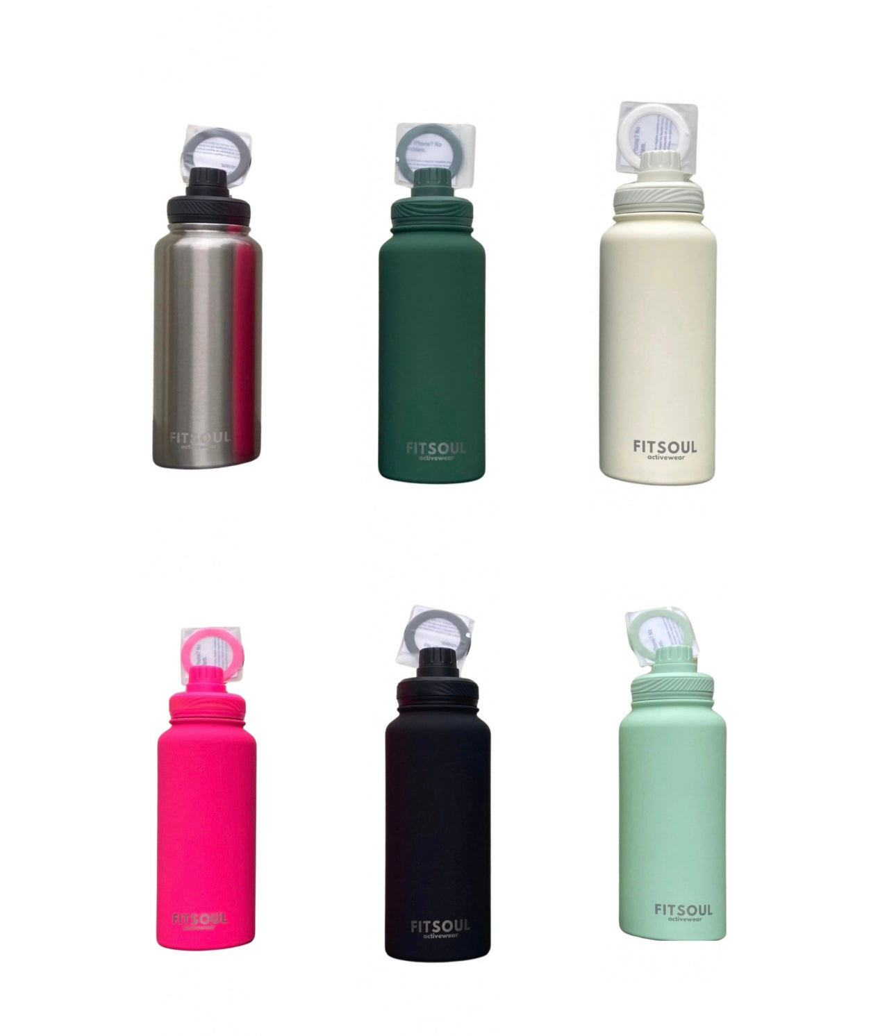 6 COLORS! FIT SOUL Water Bottle