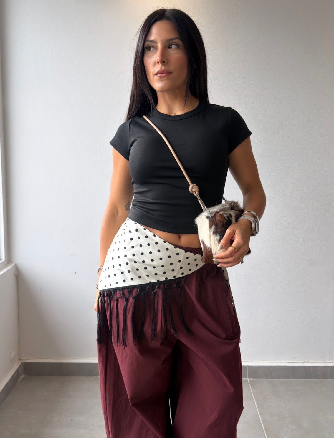 Polka Fringes Scarf