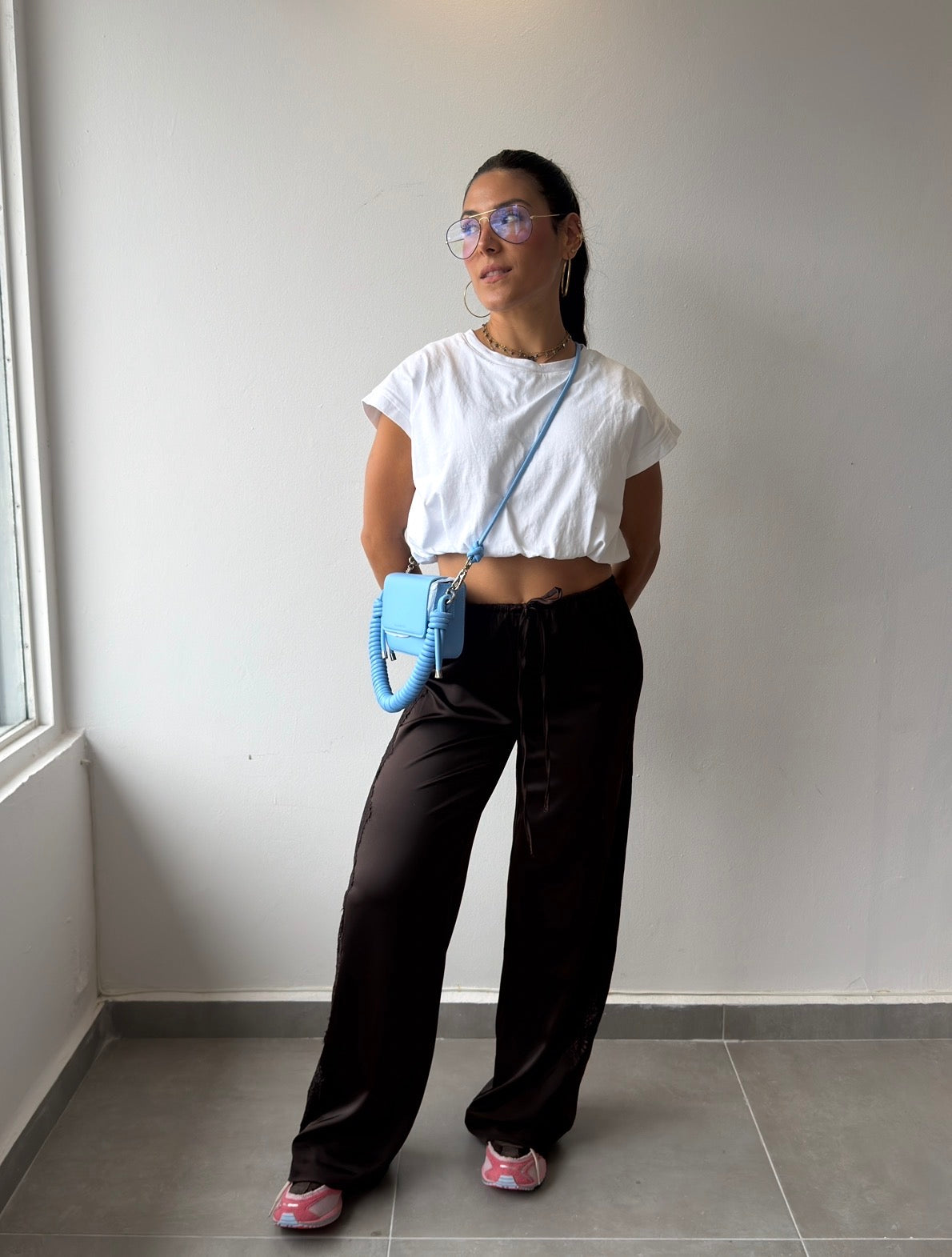 Espresso Satin Pants