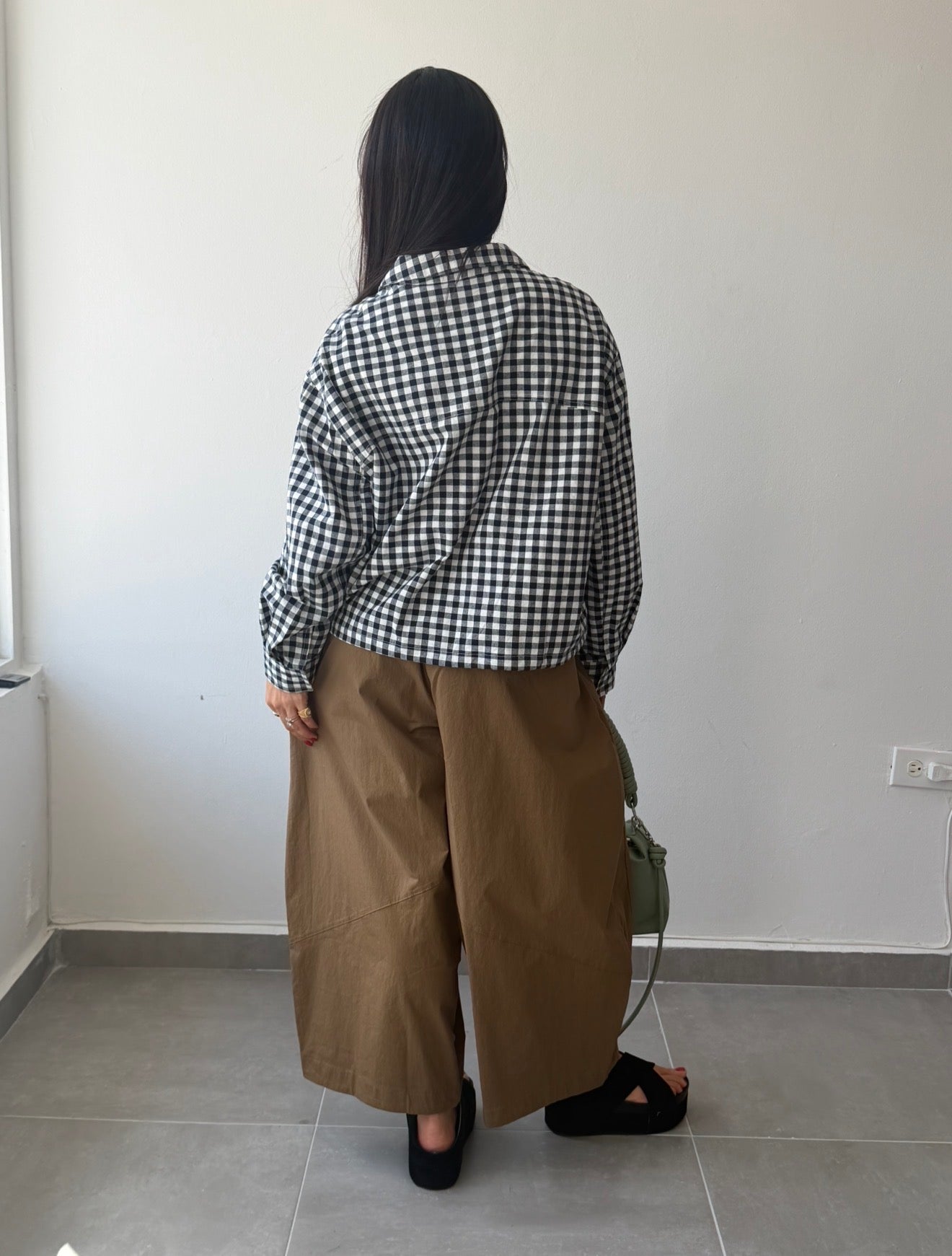 Navy Gingham Jacket