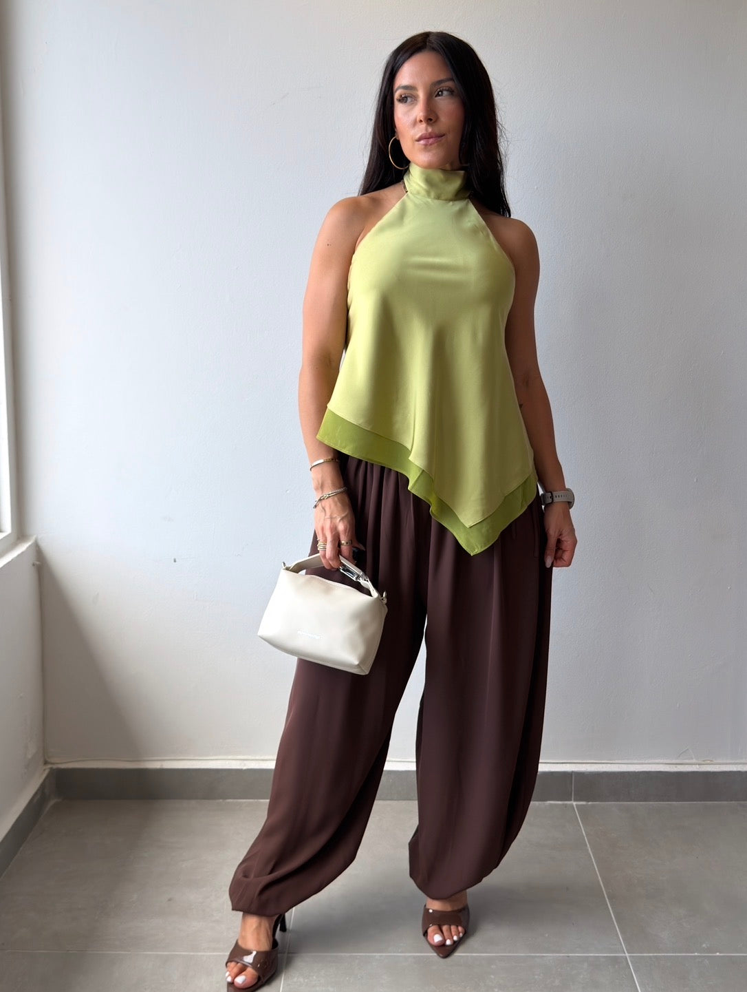 Brown Balloon Pant