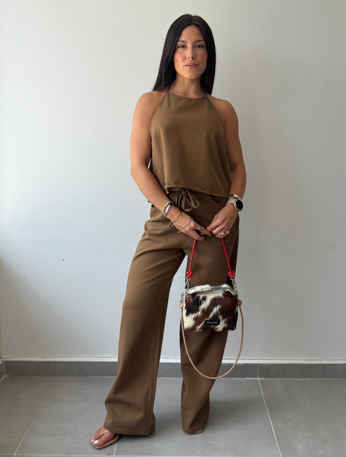 Brown Denim Set