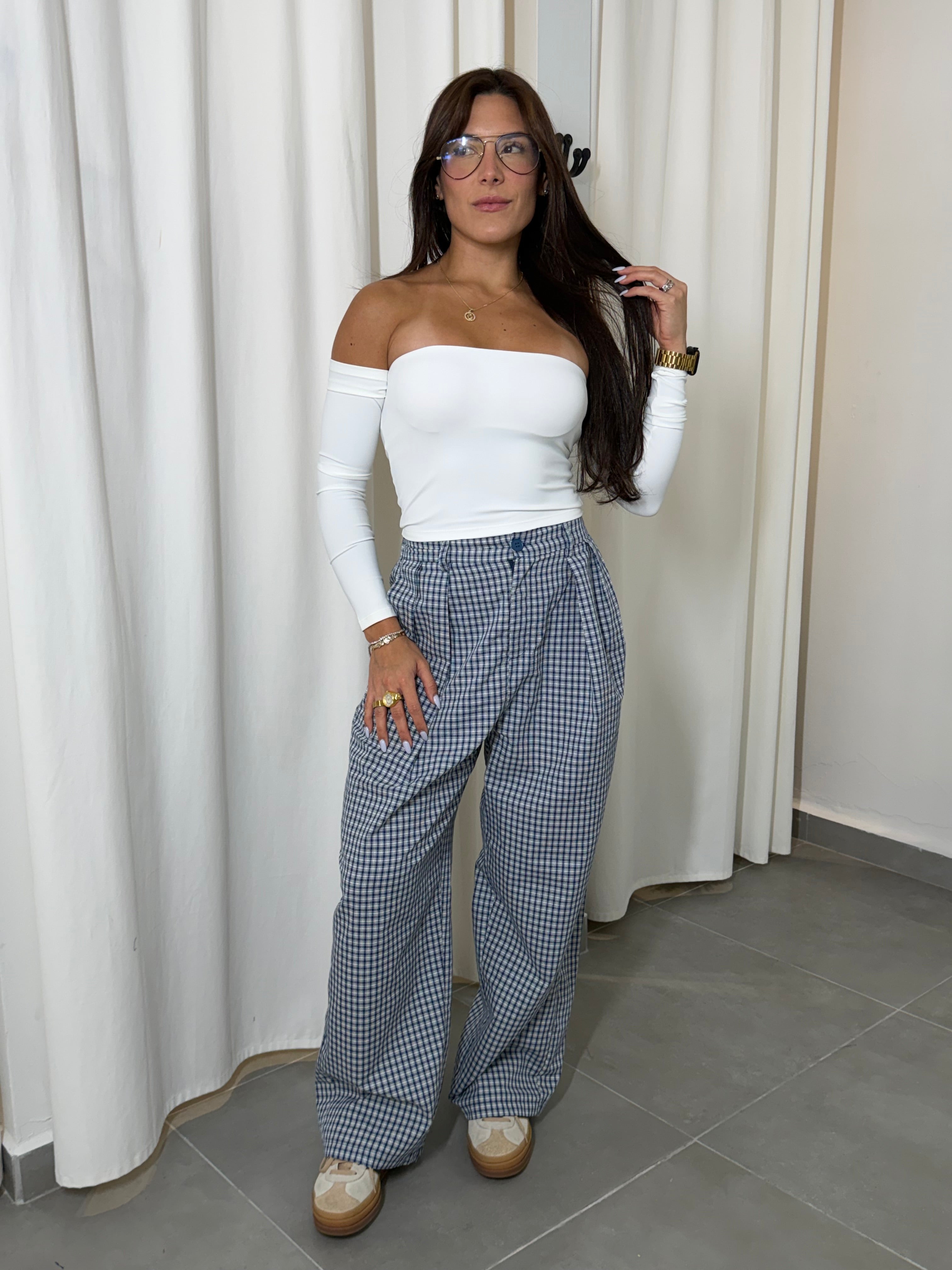 Off Shoulder Basic Top (White)