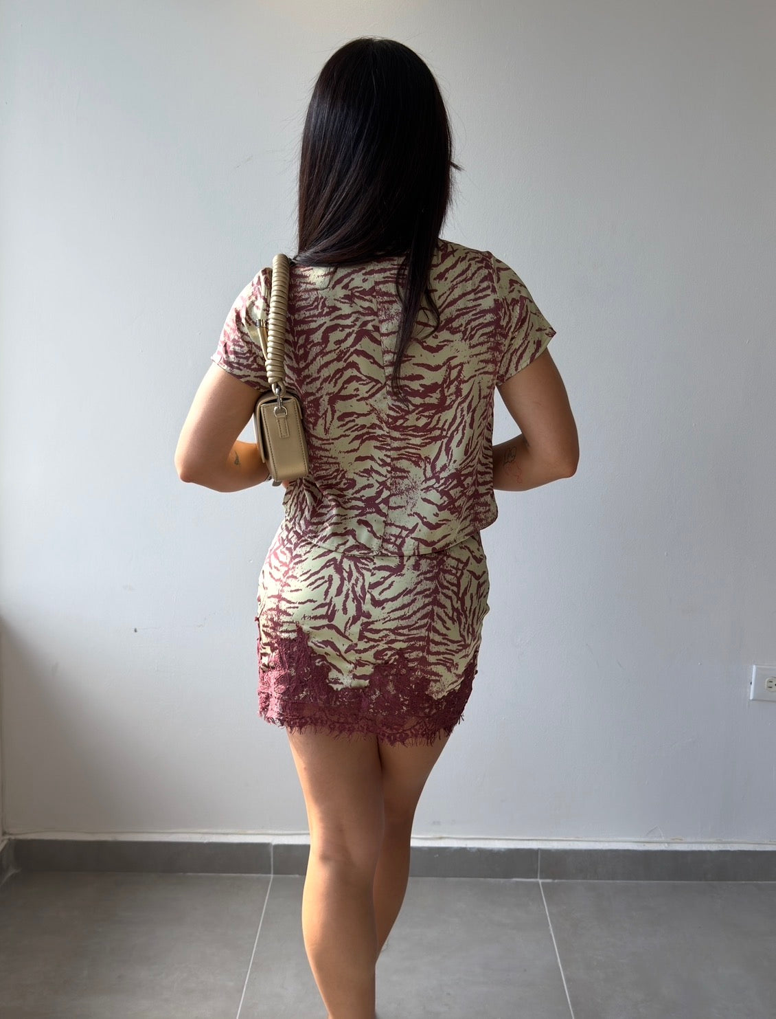 Zebra Satin Set