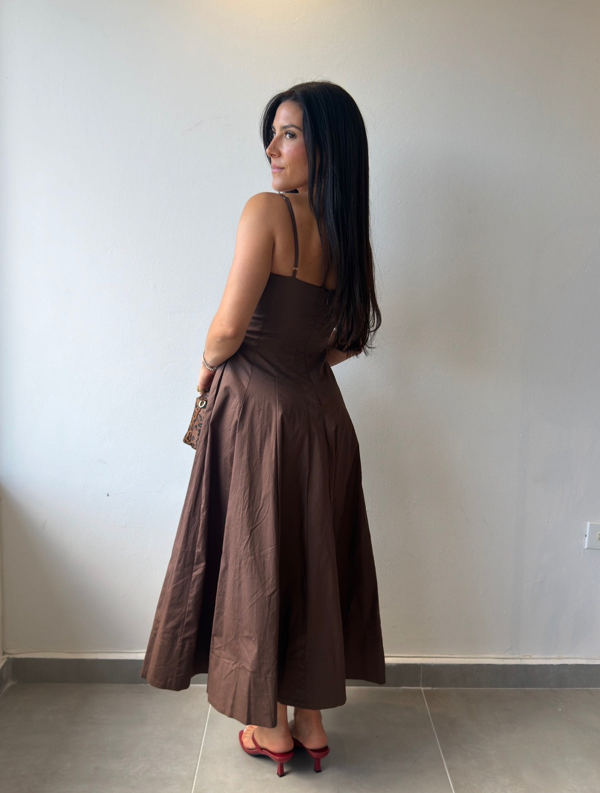 Brown Midi Dress