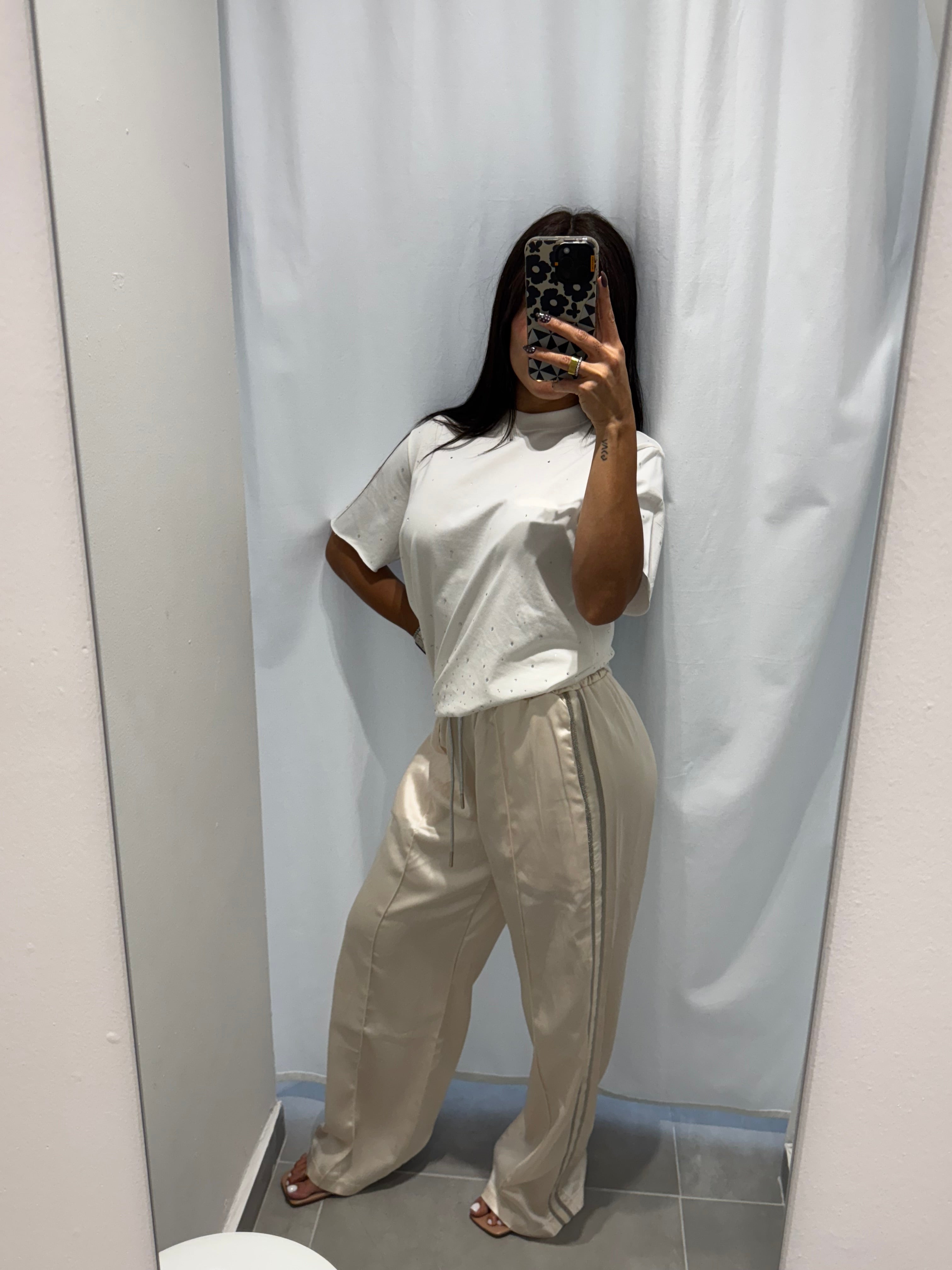 Satin Side Detail Pants
