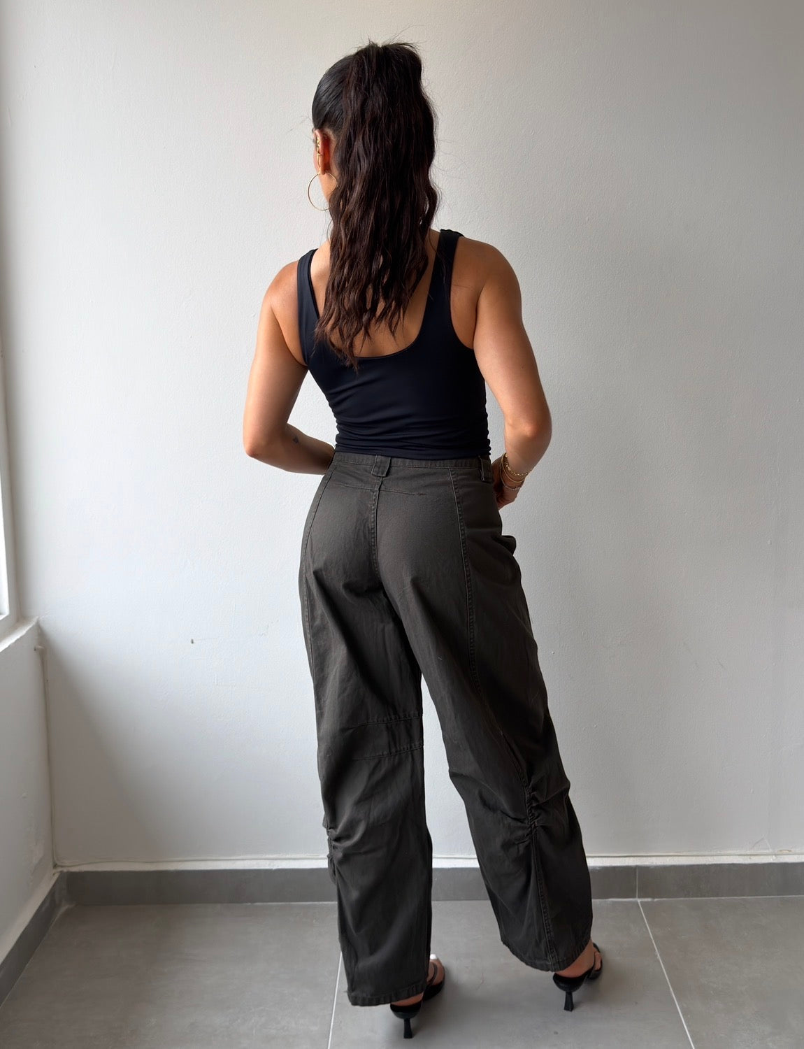 Charcoal Barrel Pants