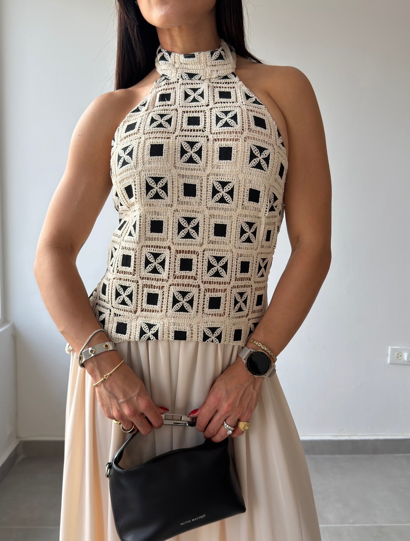 Crochet Detail Dress