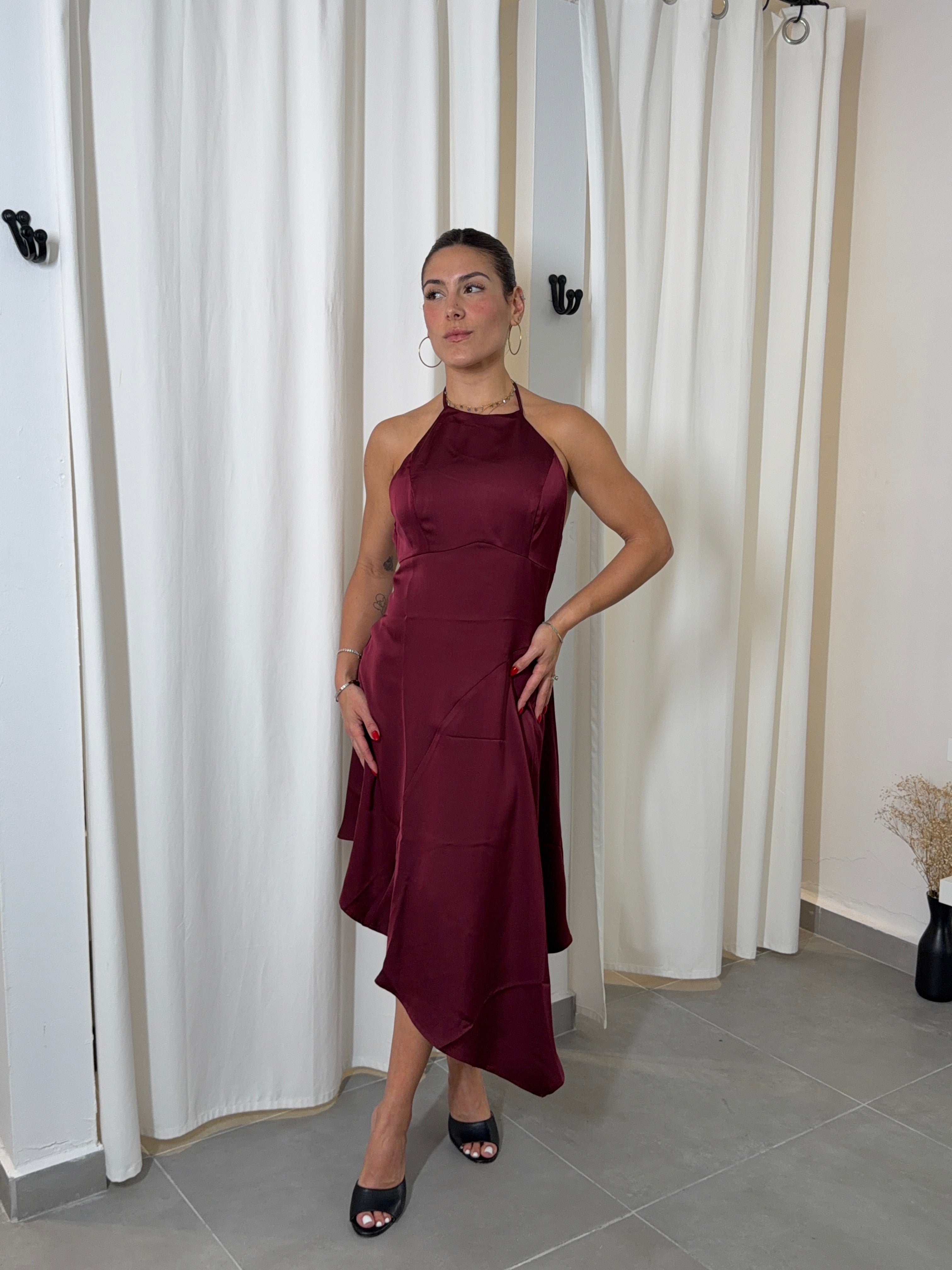 1 MEDIUM! Merlot Dress