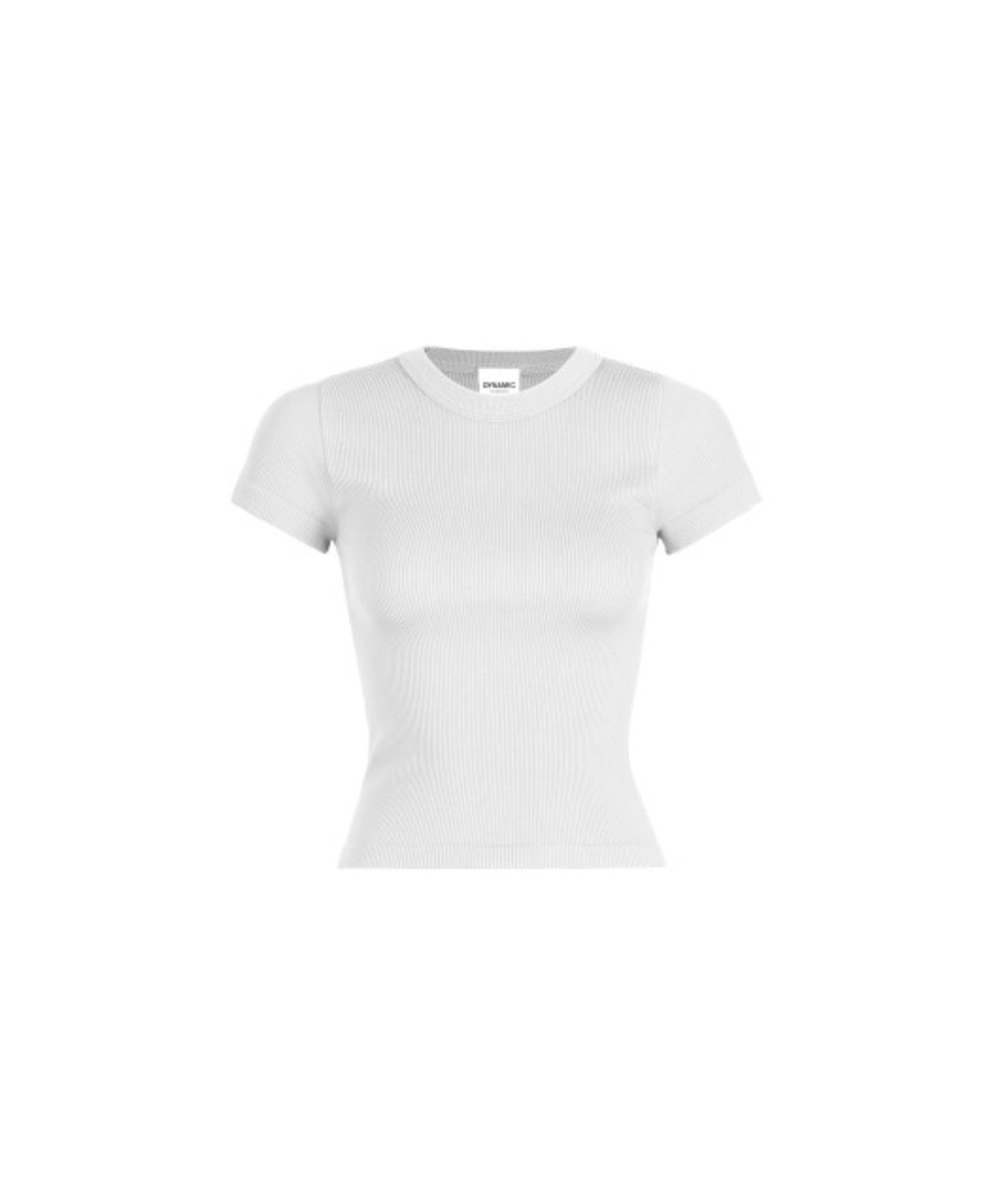 White Ribbed Basic Shirt