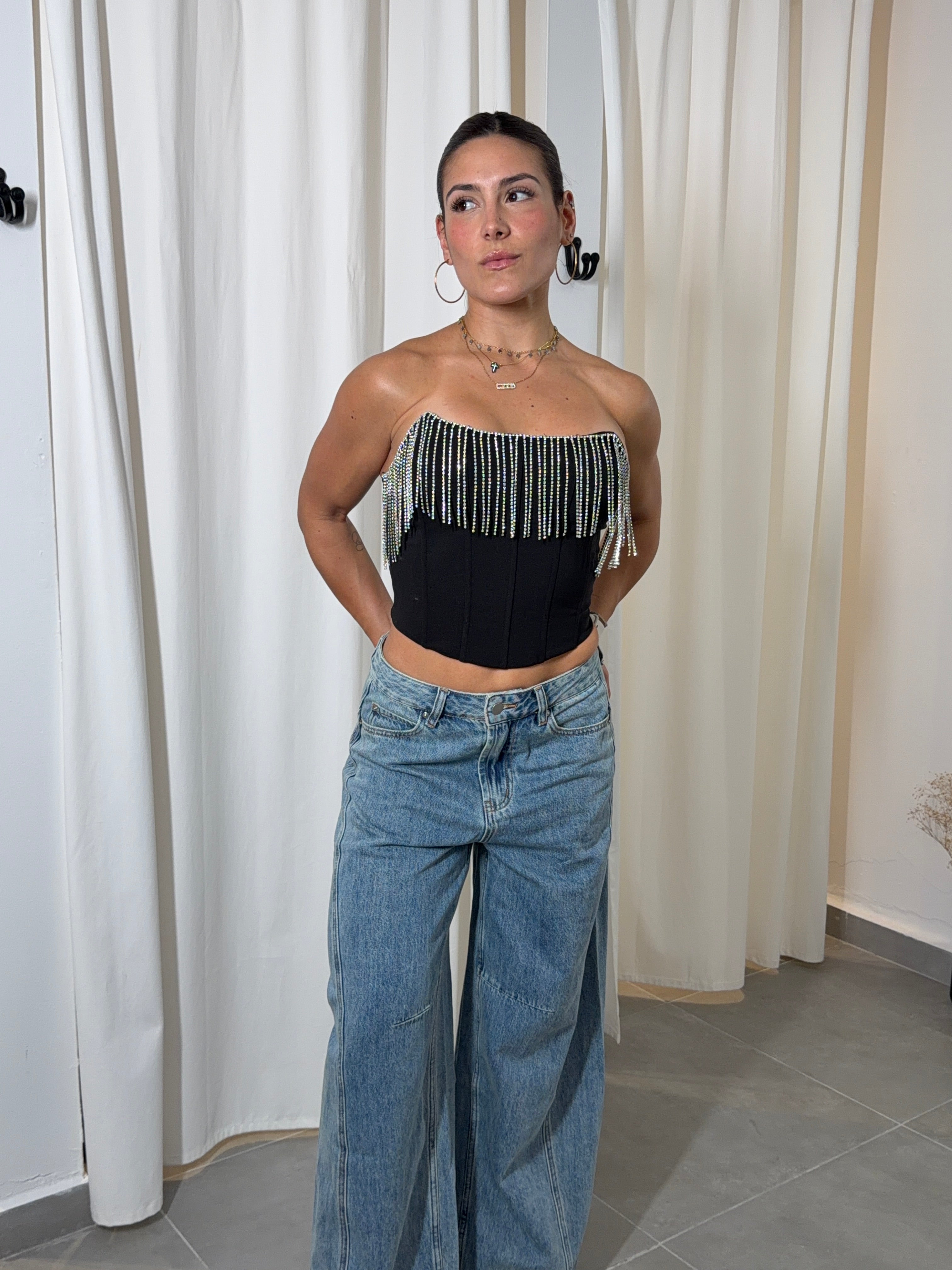 Diamante Strapless Corset