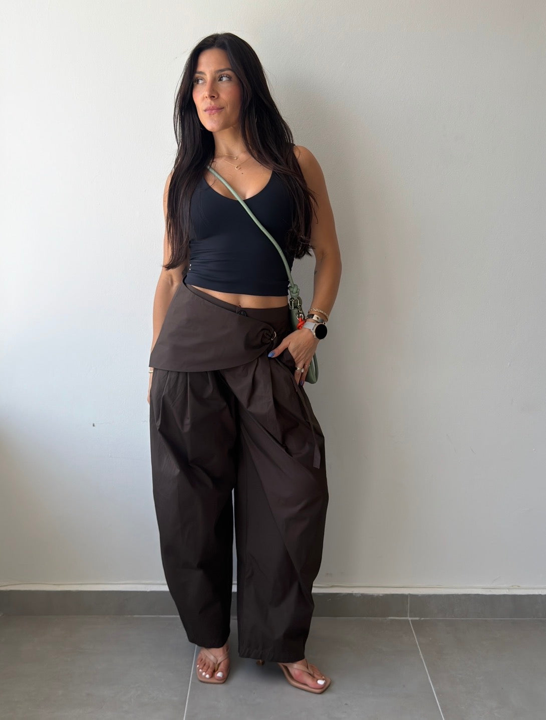 Sarong Barrel Pant (Espresso)