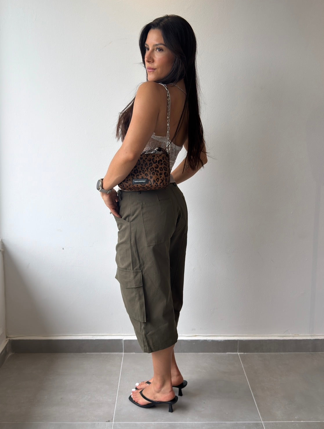 Olive Bermuda Cargo Shorts