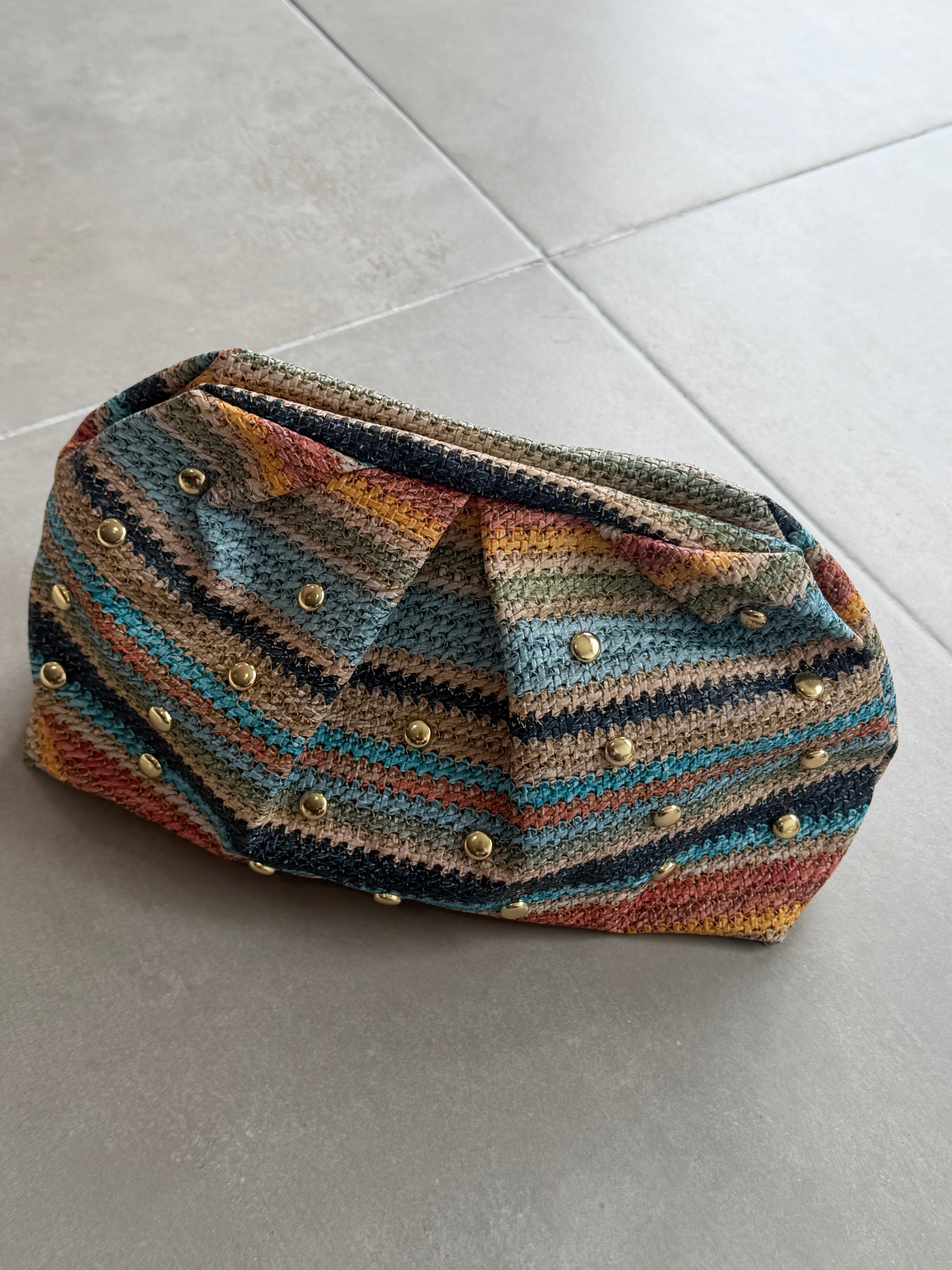 Studded Multicolor Pouch