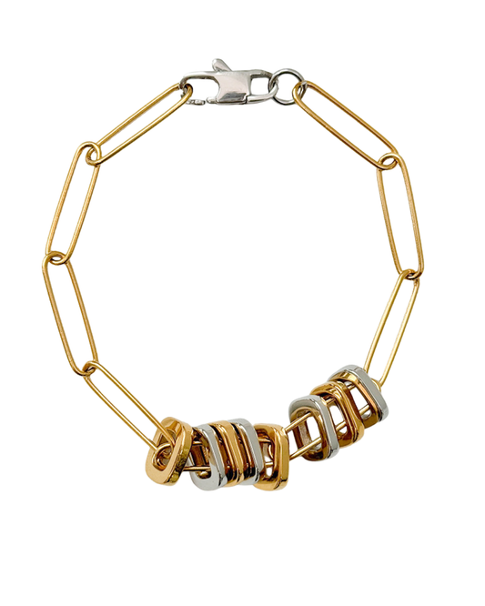 Two Tone Links Bracelets