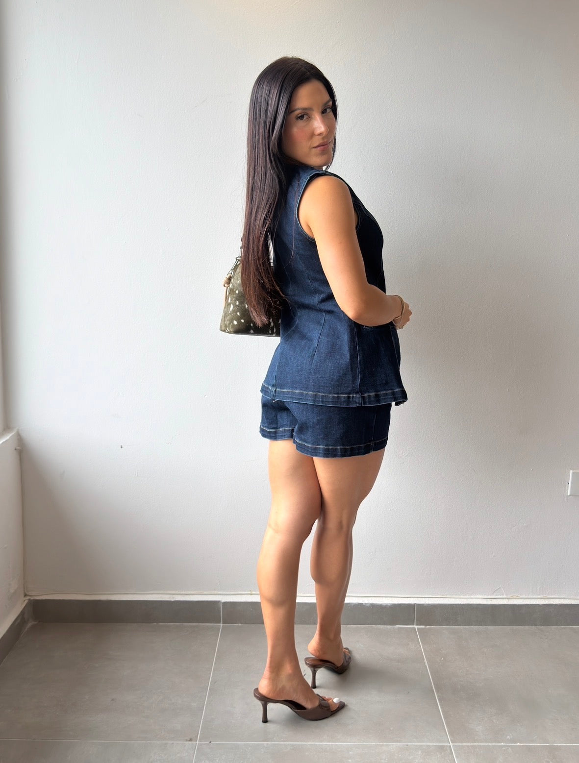 Dark Denim Shorts