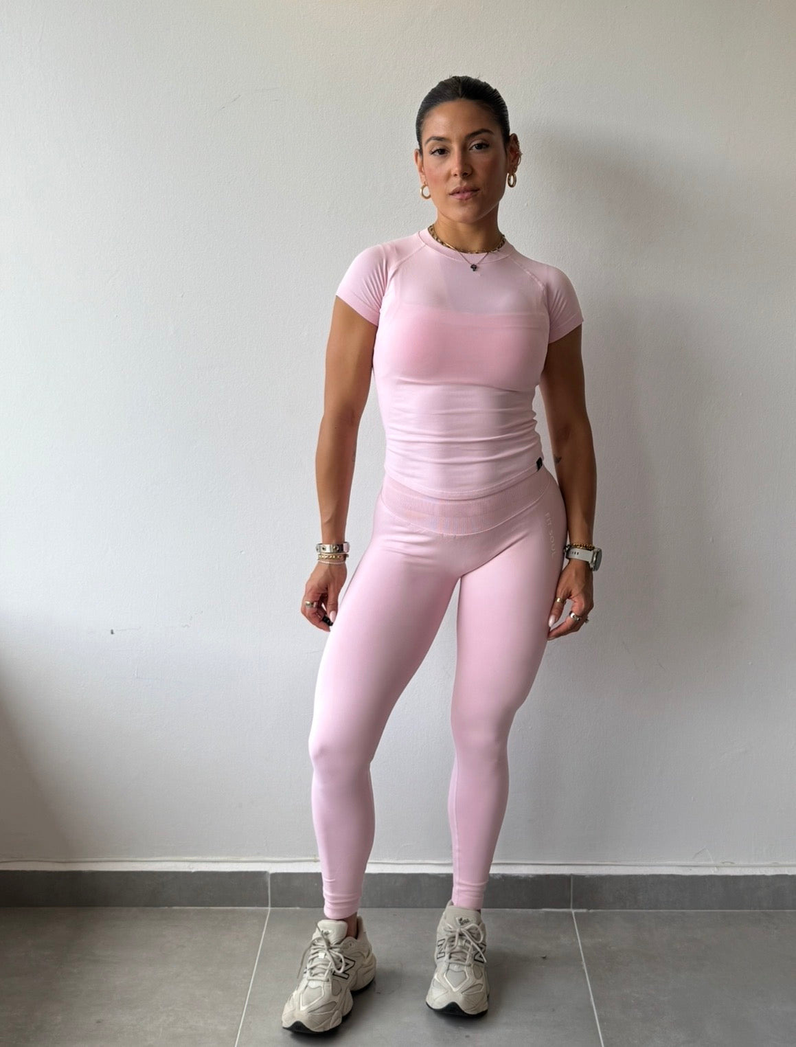 Baby Pink Seamless Legging Set