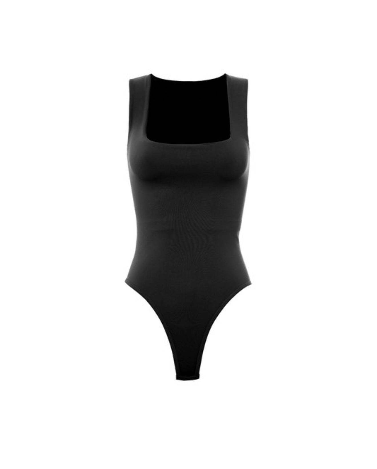 (Black) Squared Neck Bodysuit