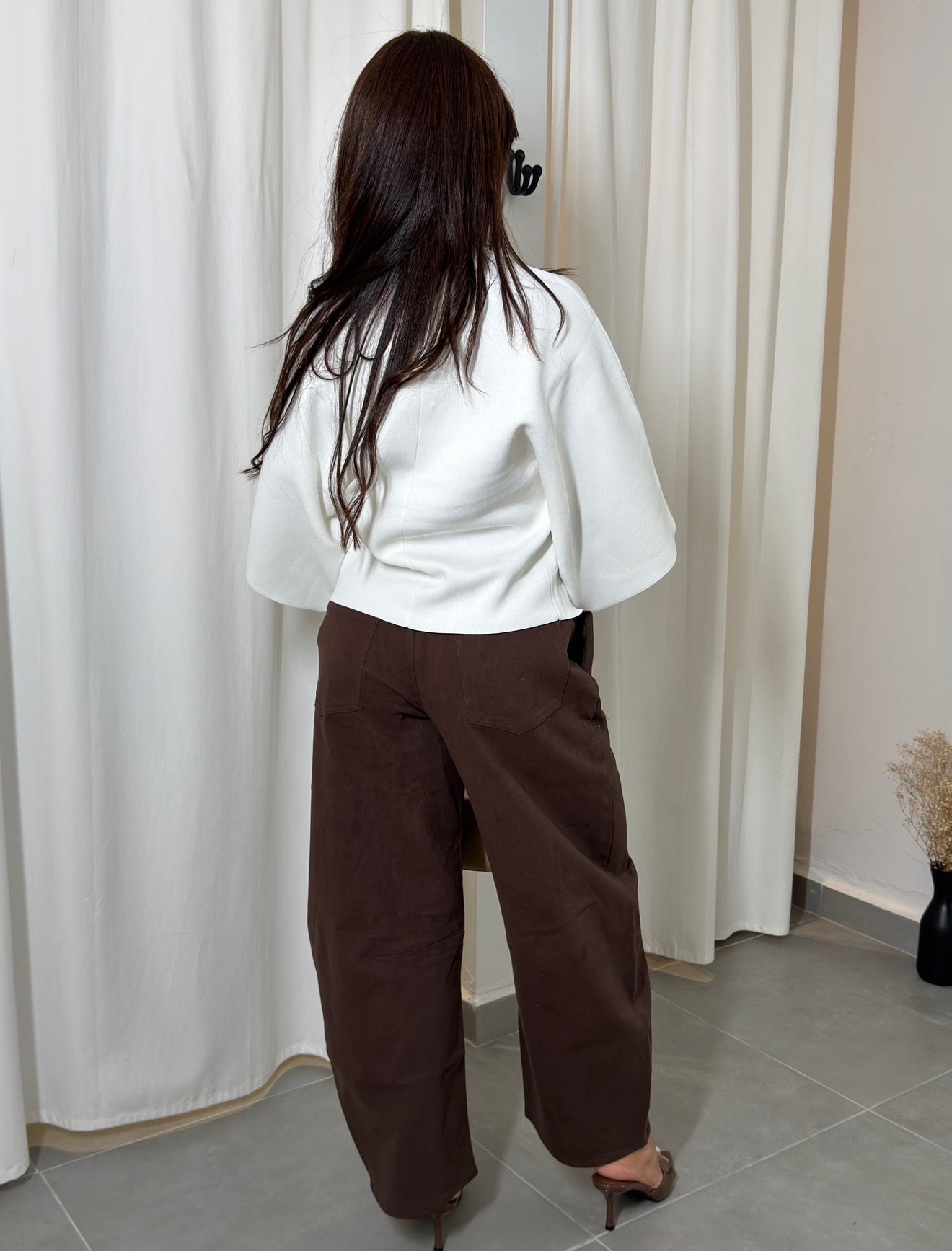 Dolman Knit Top (White)